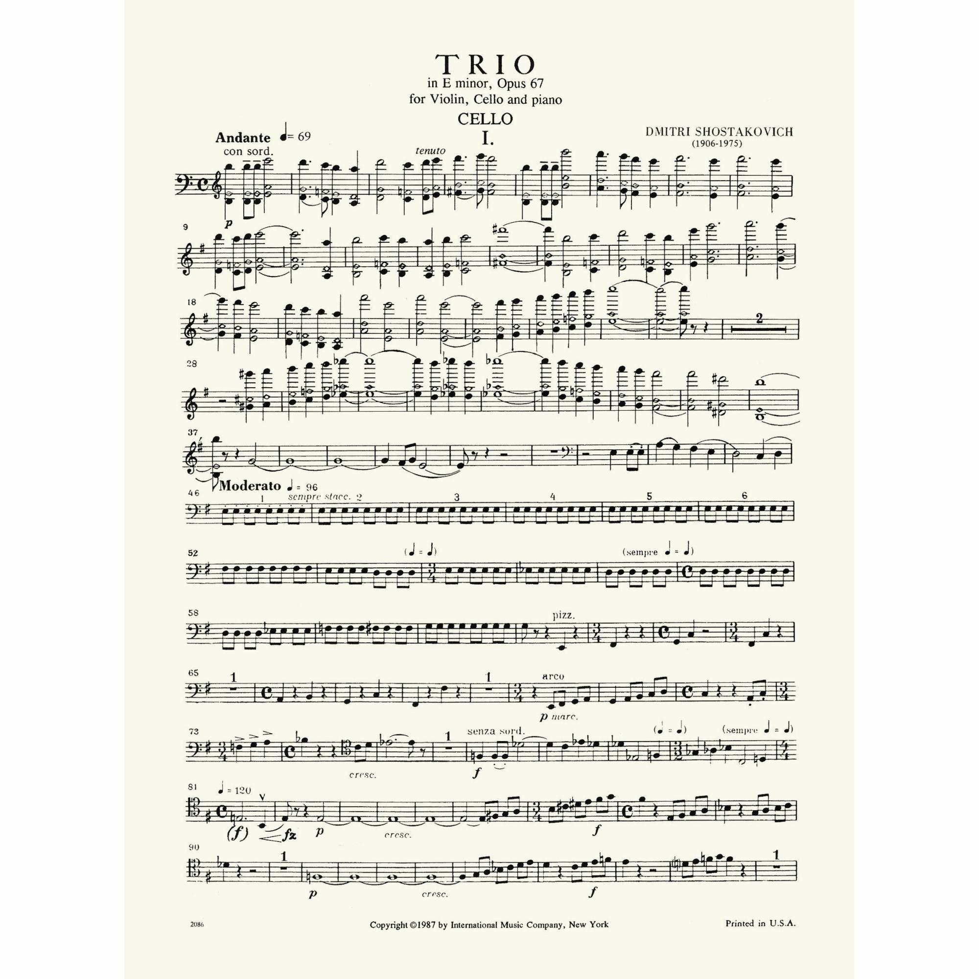 Sample: Cello (Pg. 1)