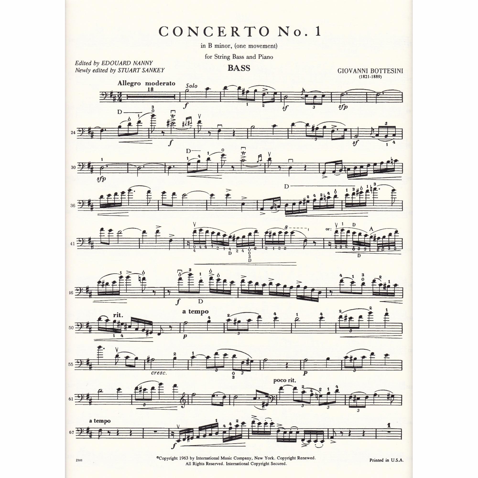 Bass Concerto no. 1 in B minor