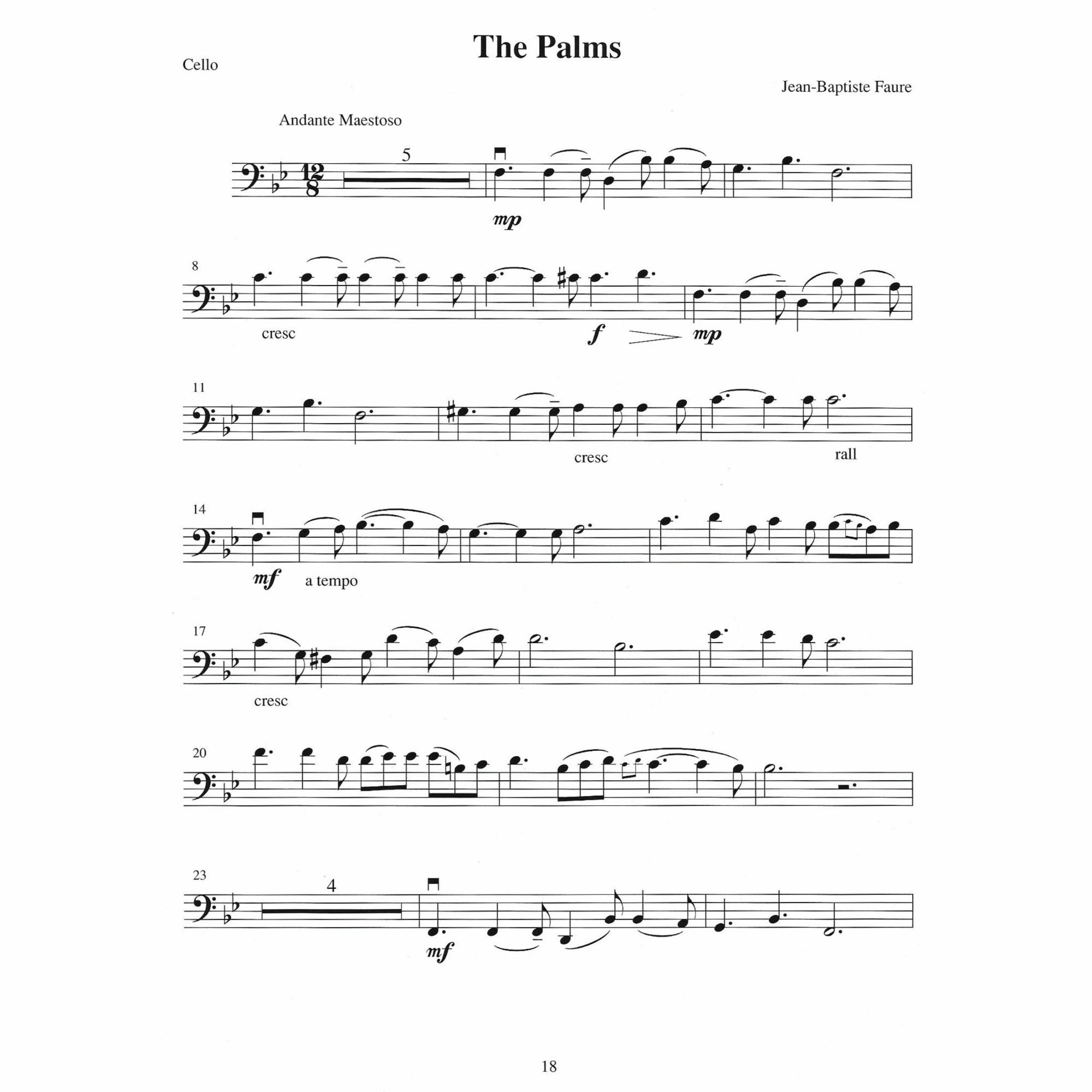 Sample: Cello (Pg. 18)