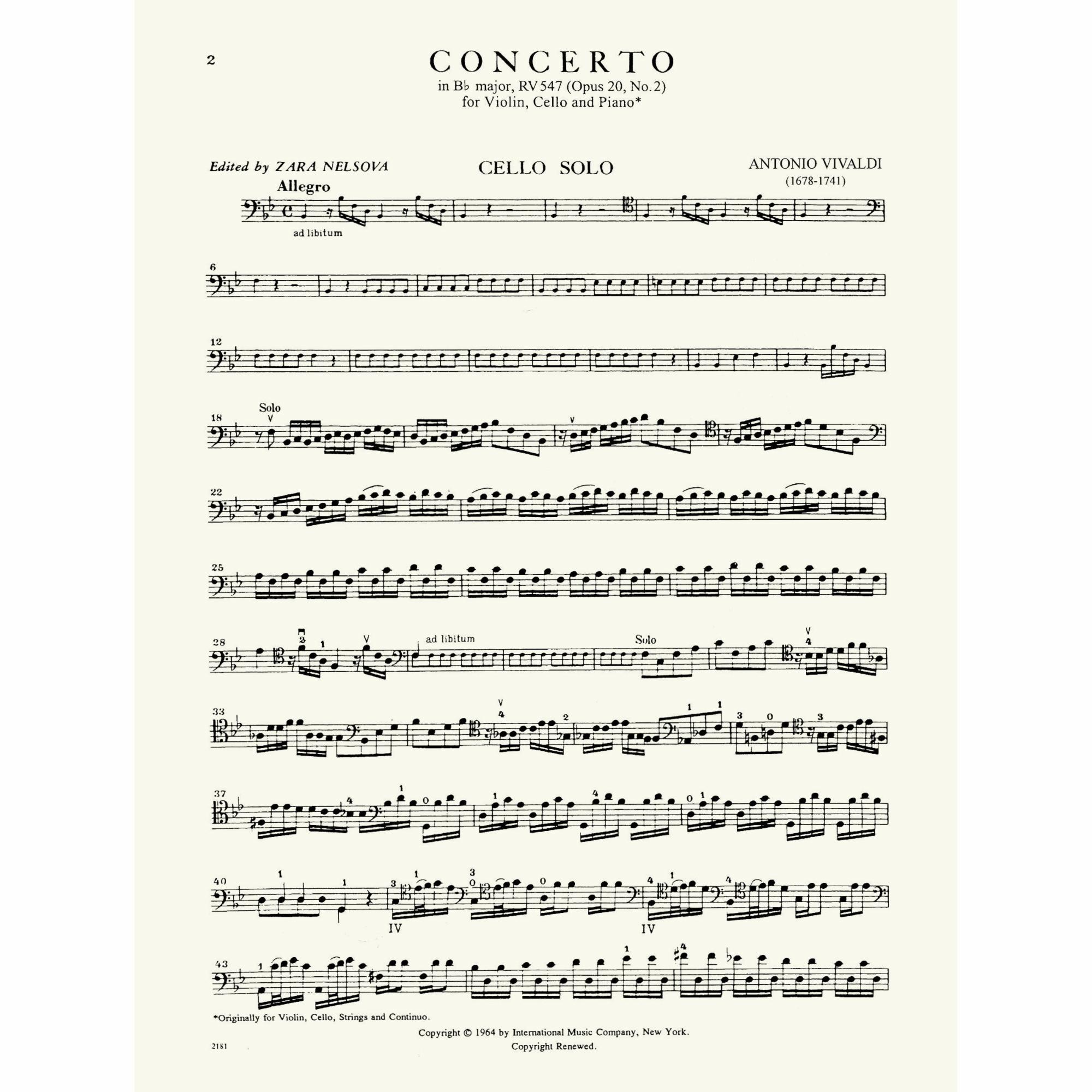 Sample: Cello (Pg. 2)