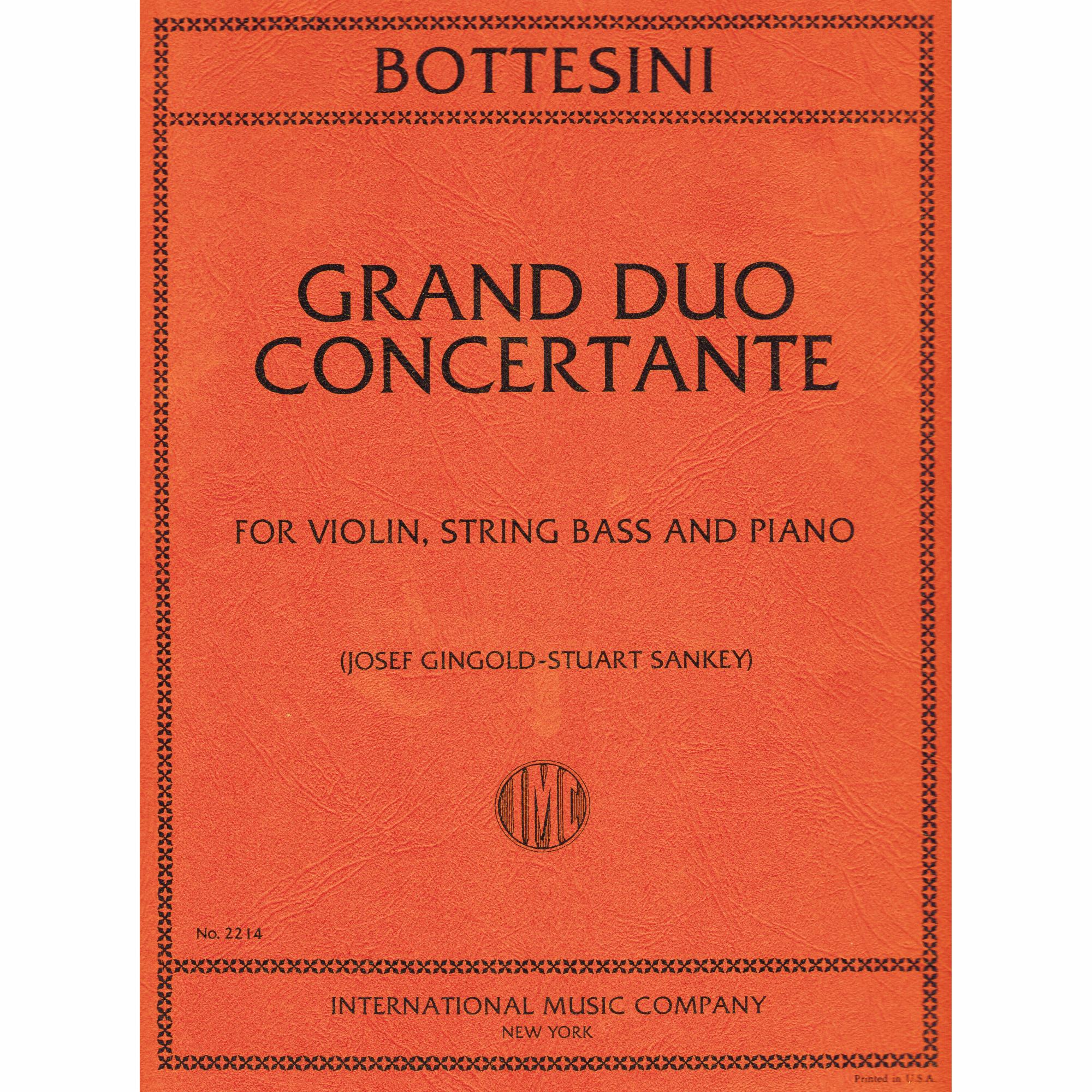 Grand Duo Concertante for Violin, String Bass and Piano