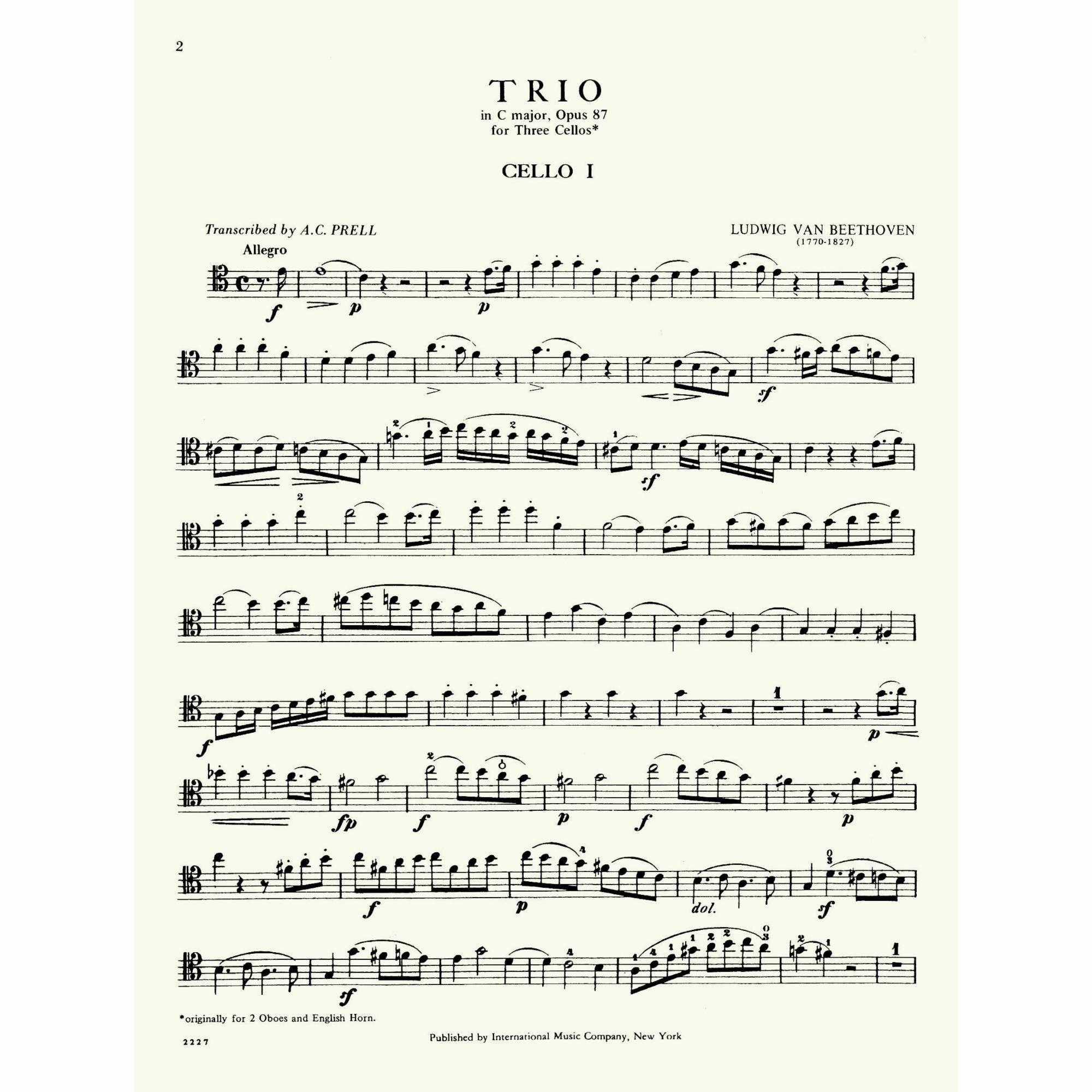 Sample: Cello I (Pg. 2)