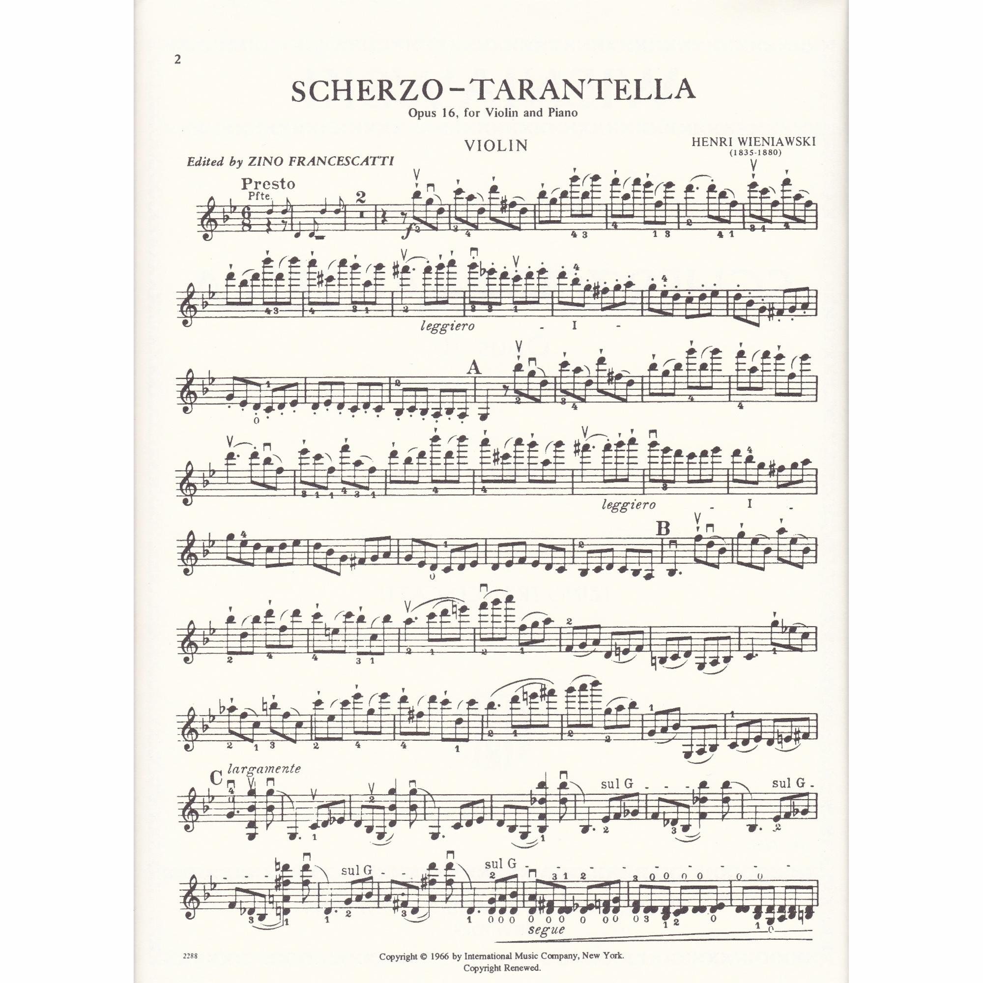 Scherzo-Tarantella in G Minor, Op. 16