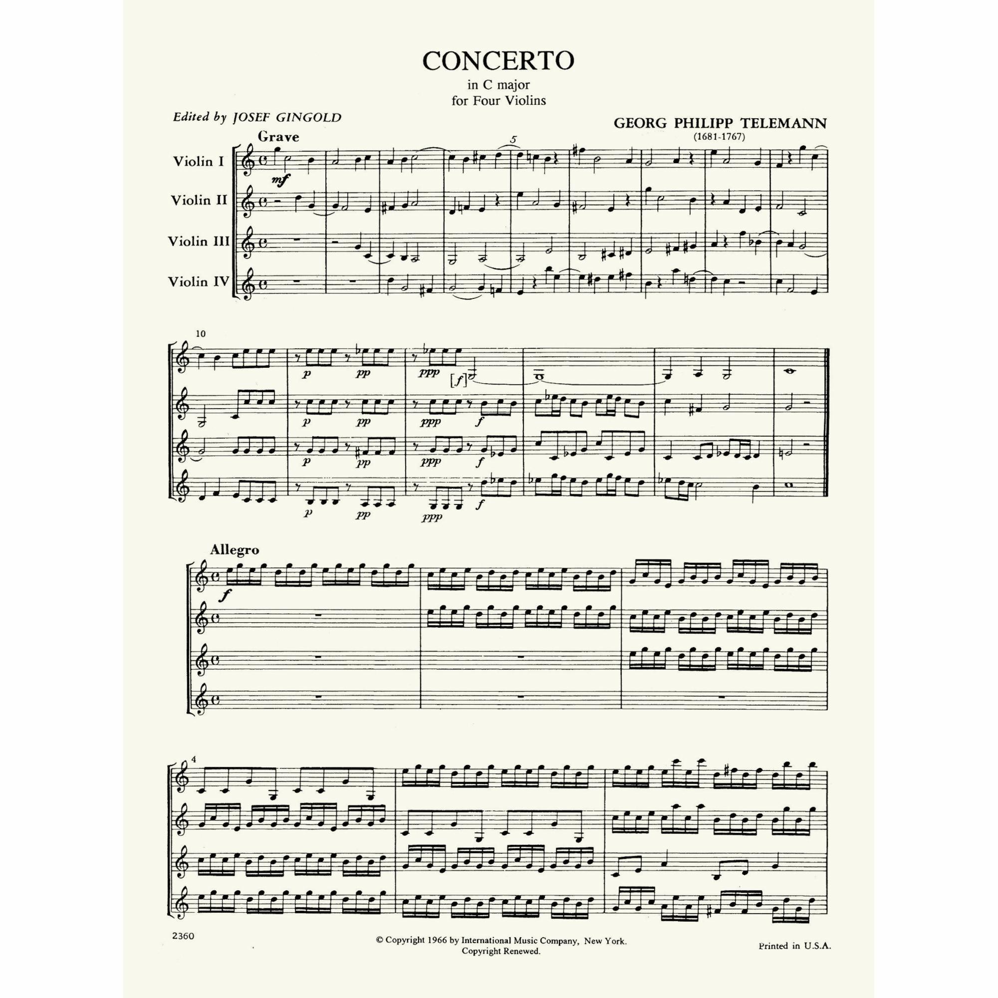 Sample: Score (Pg. 1)