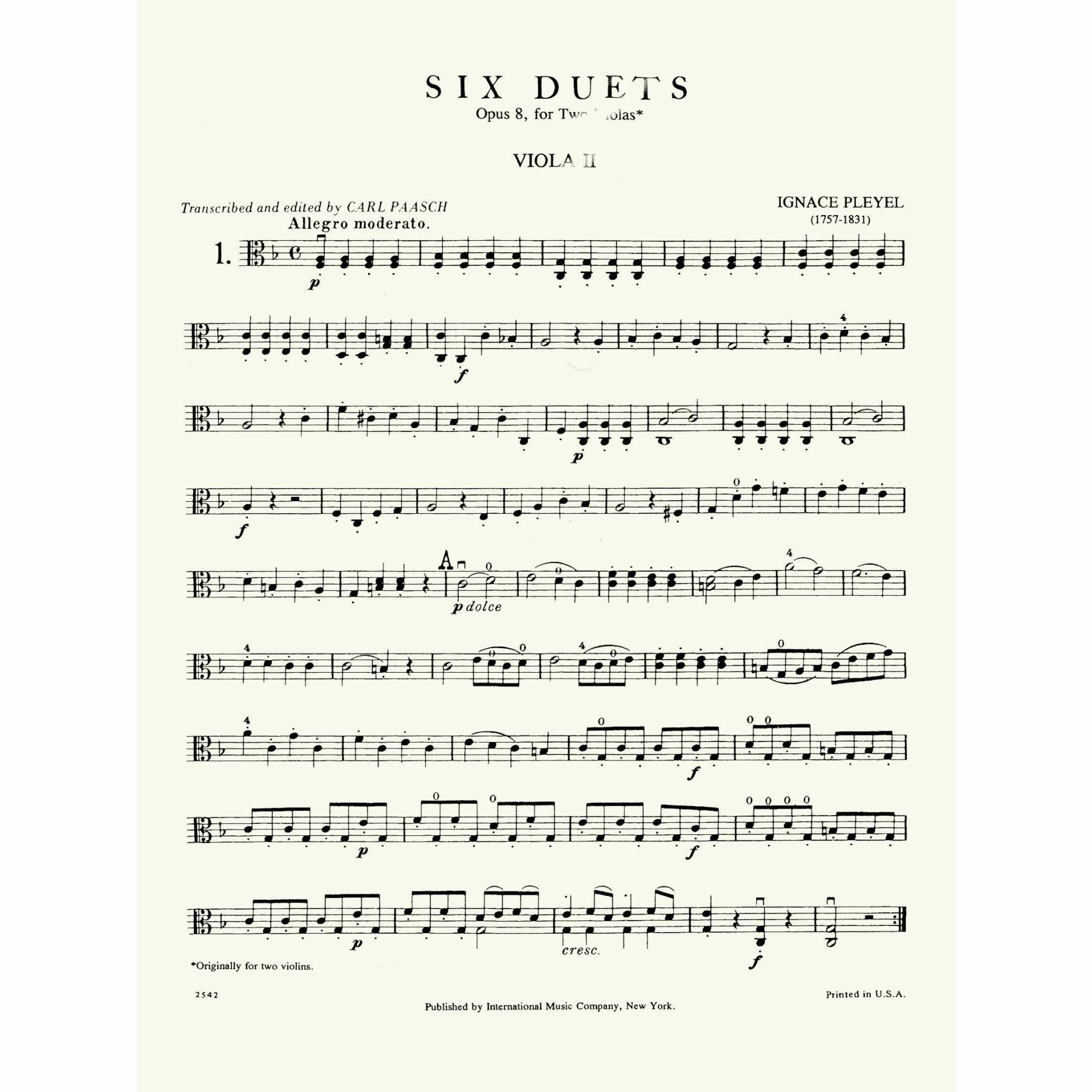 Sample: Viola II (Pg. 1)