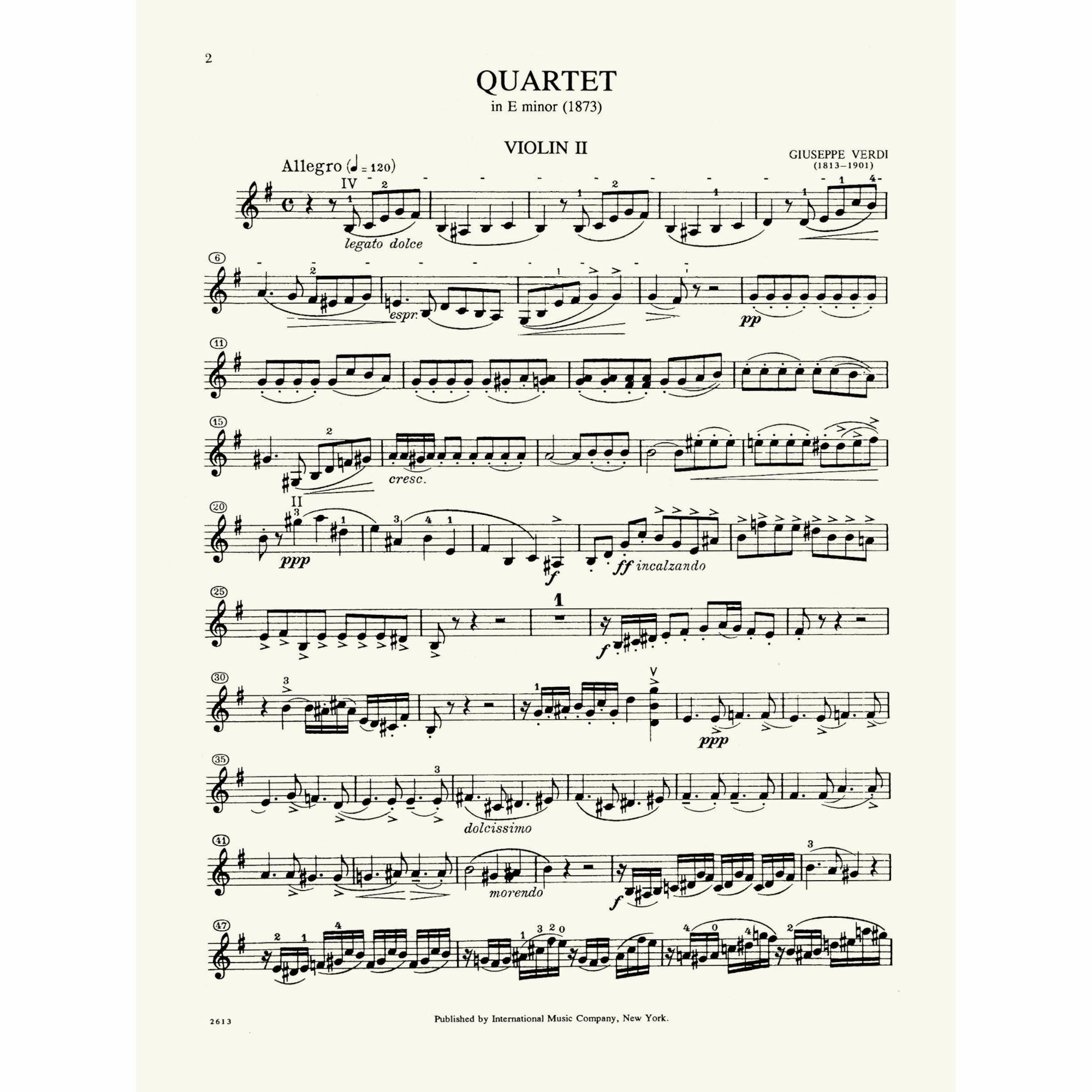 Sample: Violin II (Pg. 2)