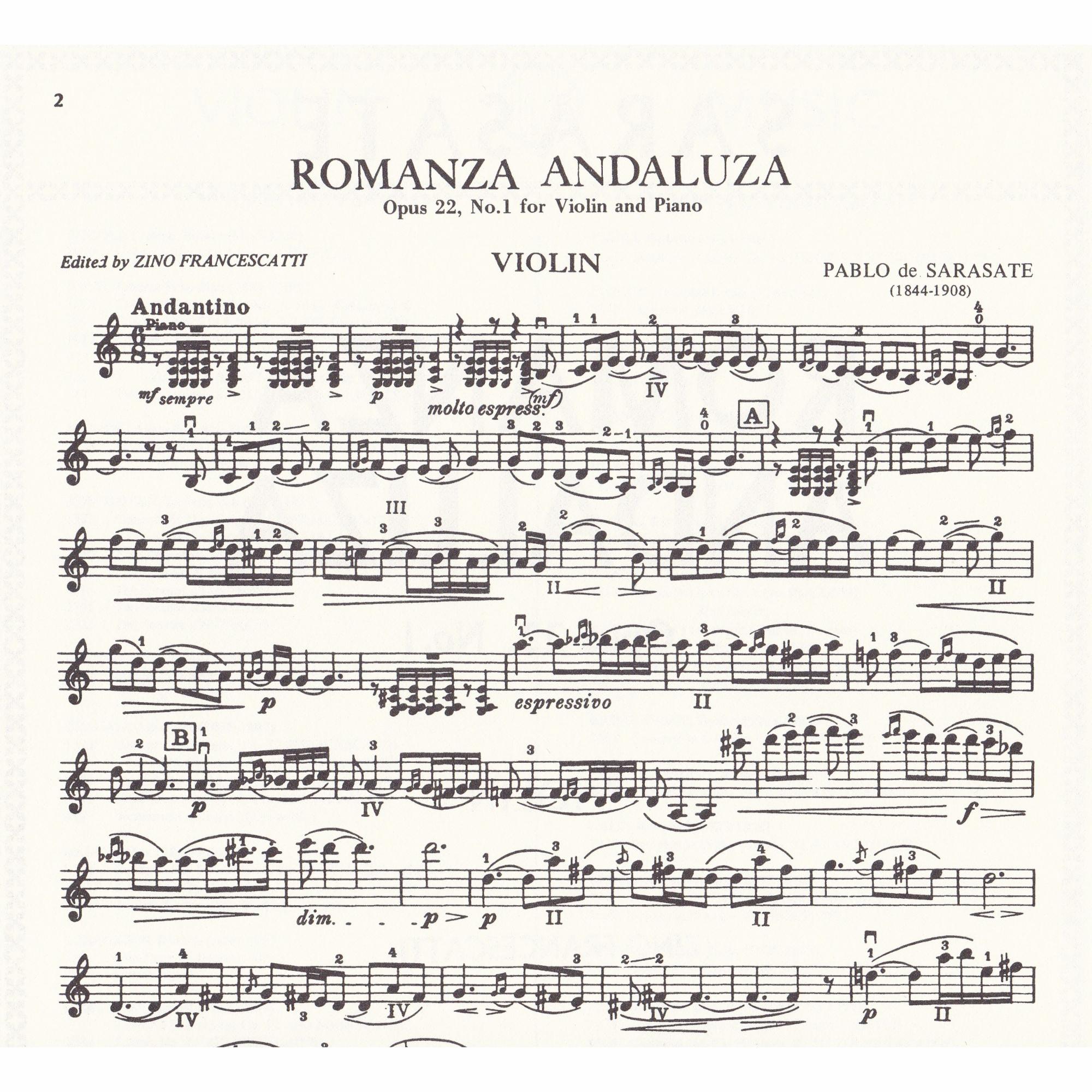 Sample: Violin Part