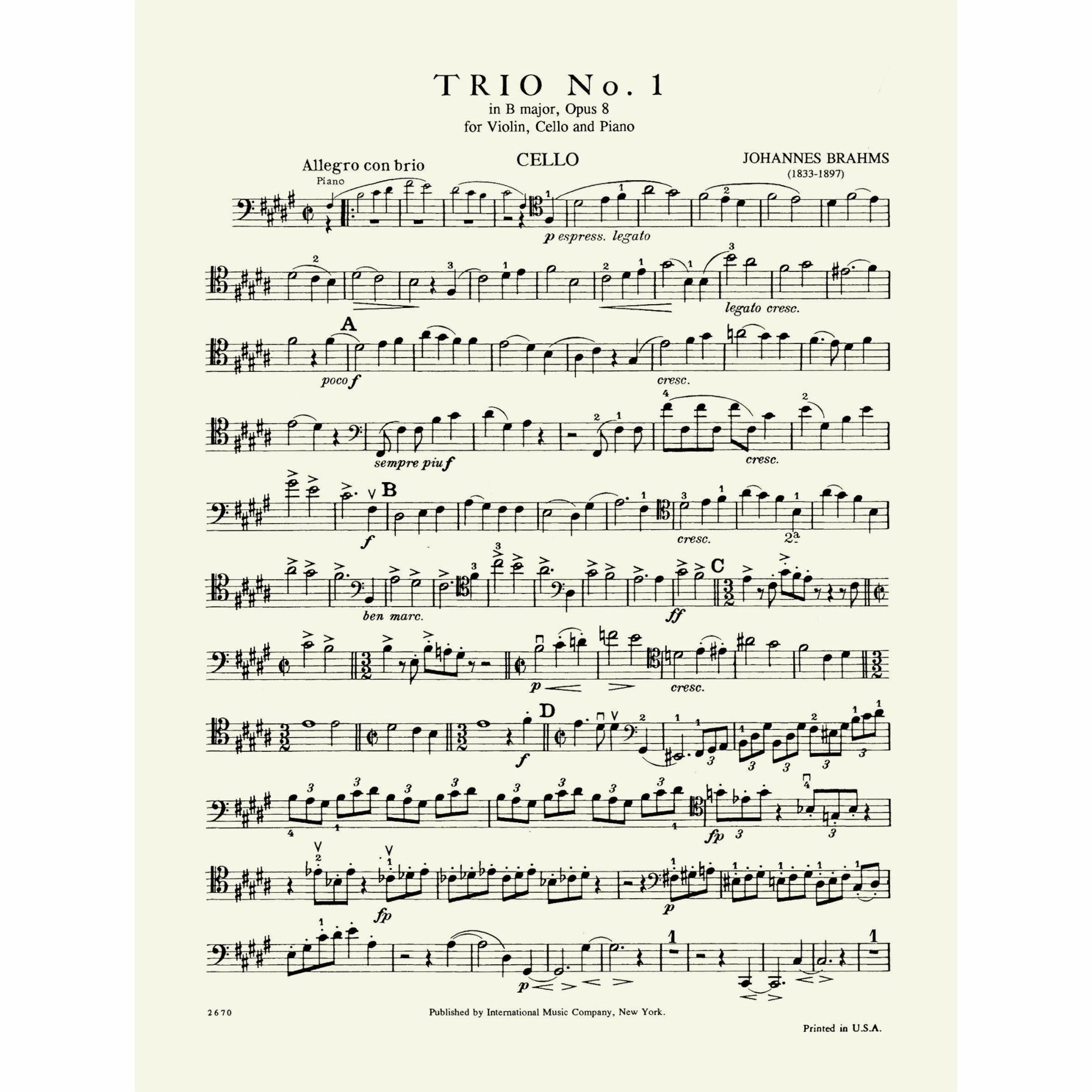 Sample: Cello (Pg. 1)