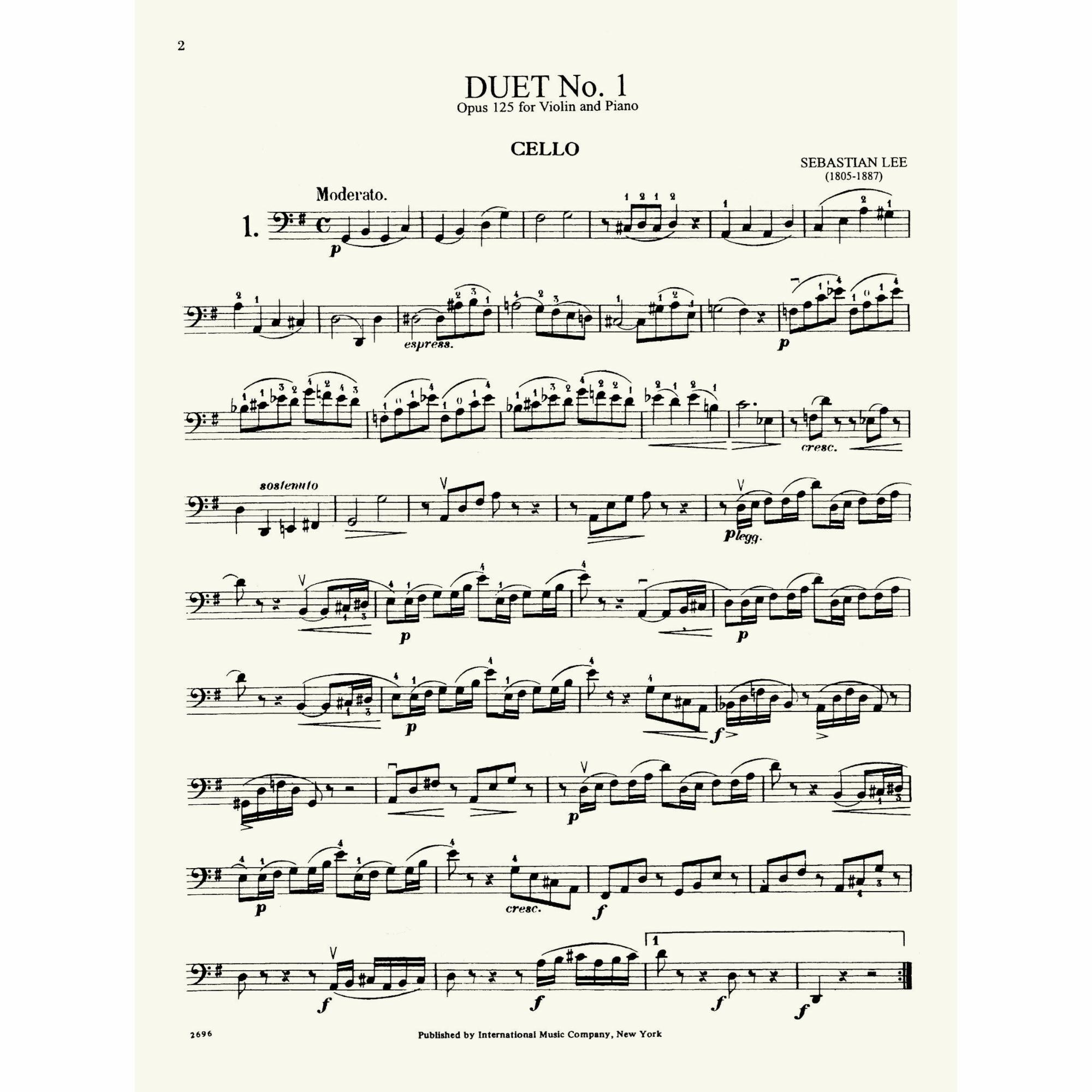 Sample: Cello (Pg. 2)