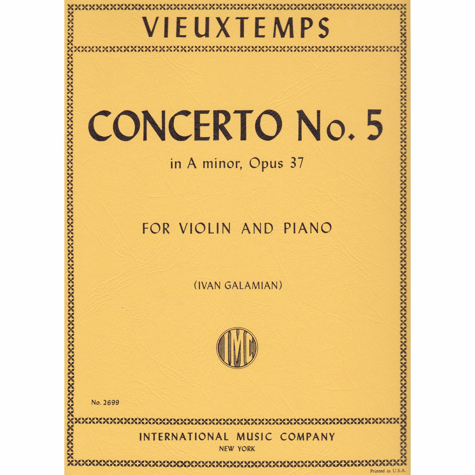 Violin Concerto No. 5 in A Minor, Op. 37