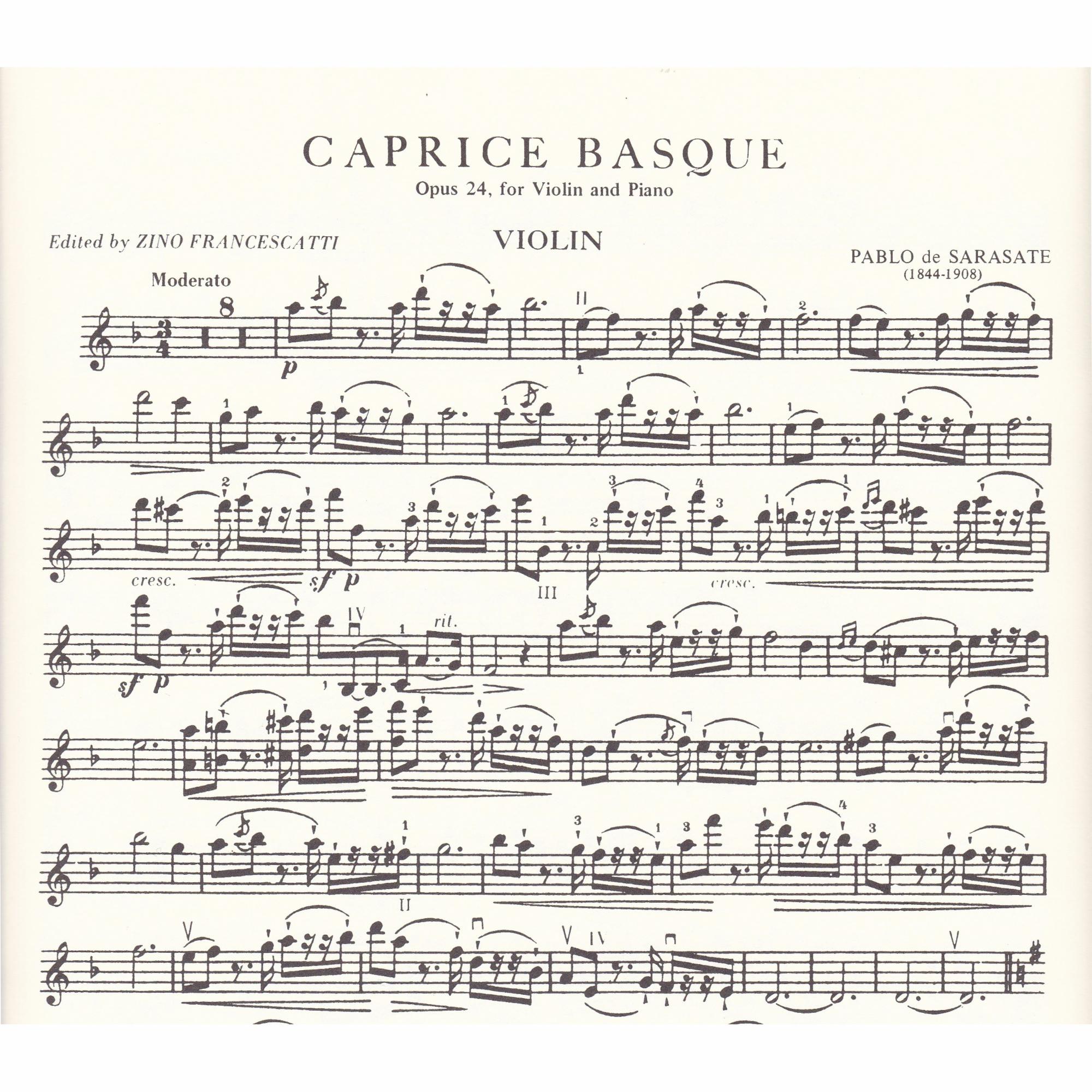 Sample: Violin Part