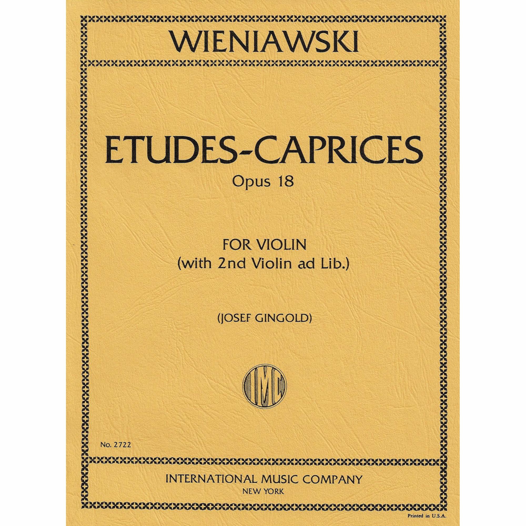 Wieniawski -- Etudes-Caprices, Op. 18 for Two Violins