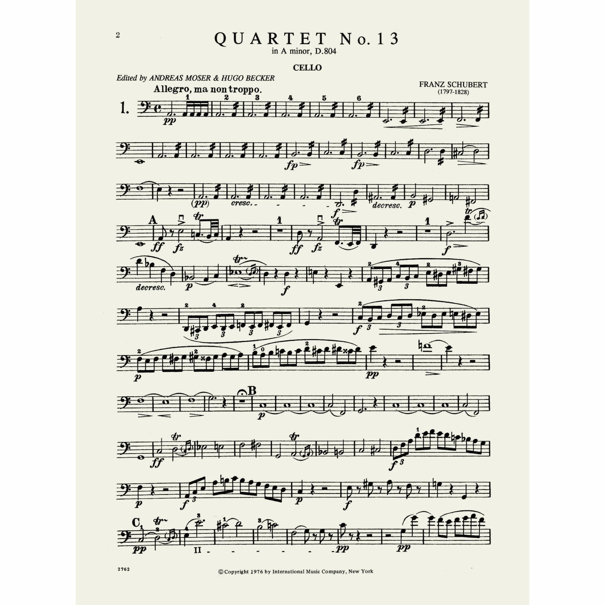 Sample: Cello (Pg. 2)