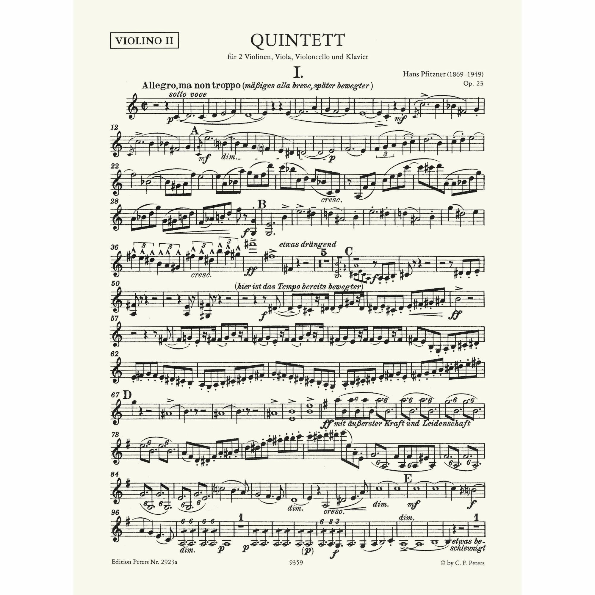 Sample: Violin II (Pg. 1)