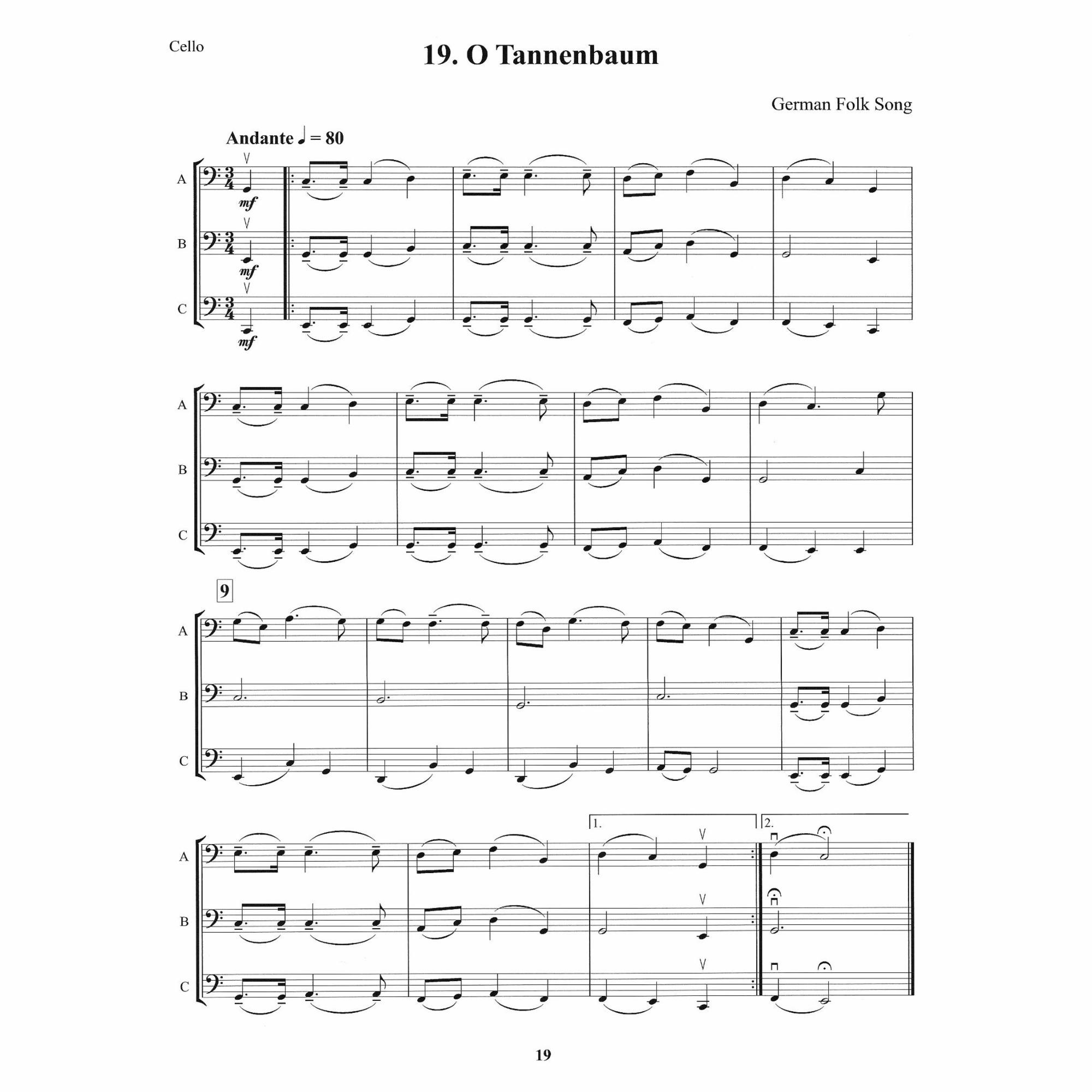 Sample: Cello (Pg. 19)