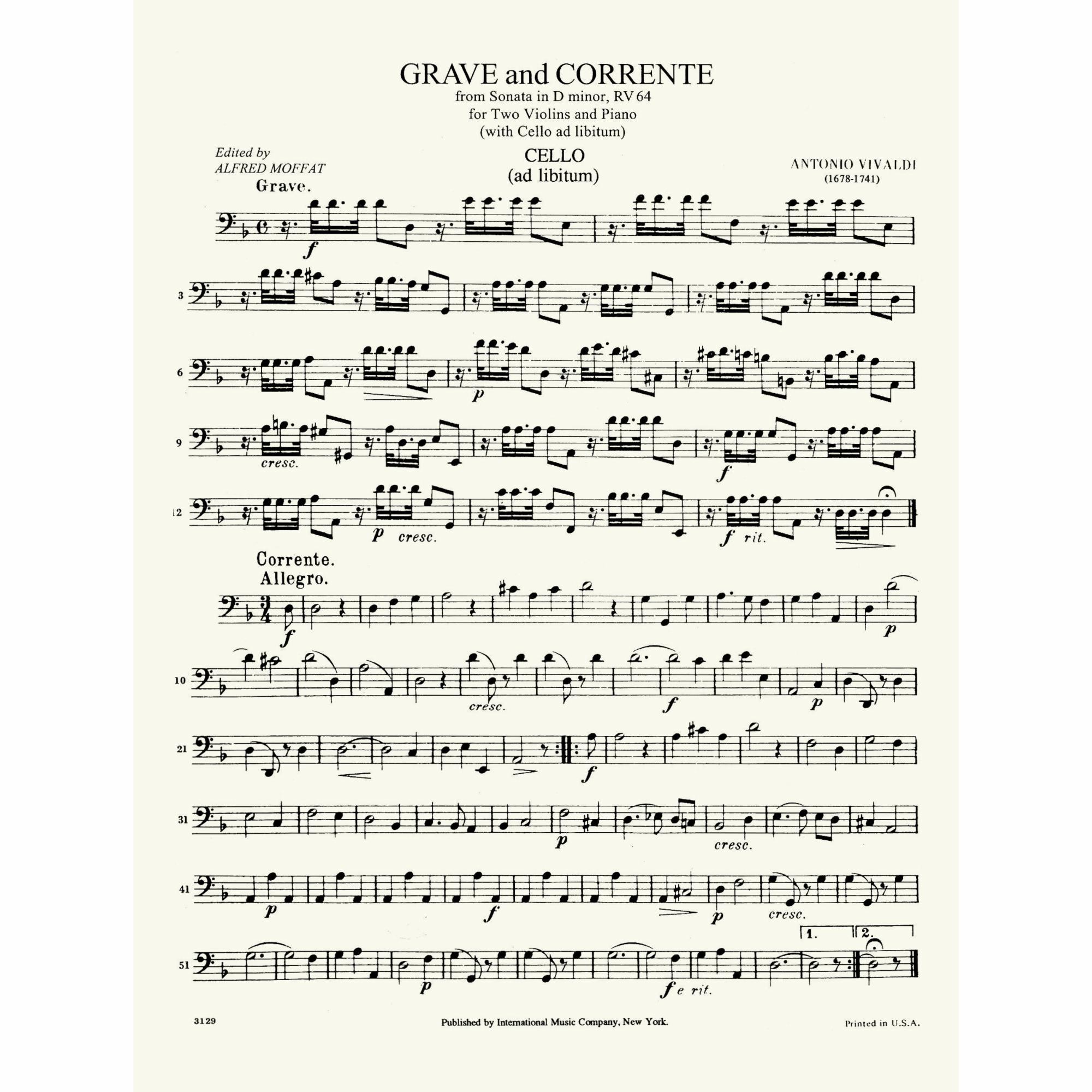 Sample: Cello (Pg. 1)