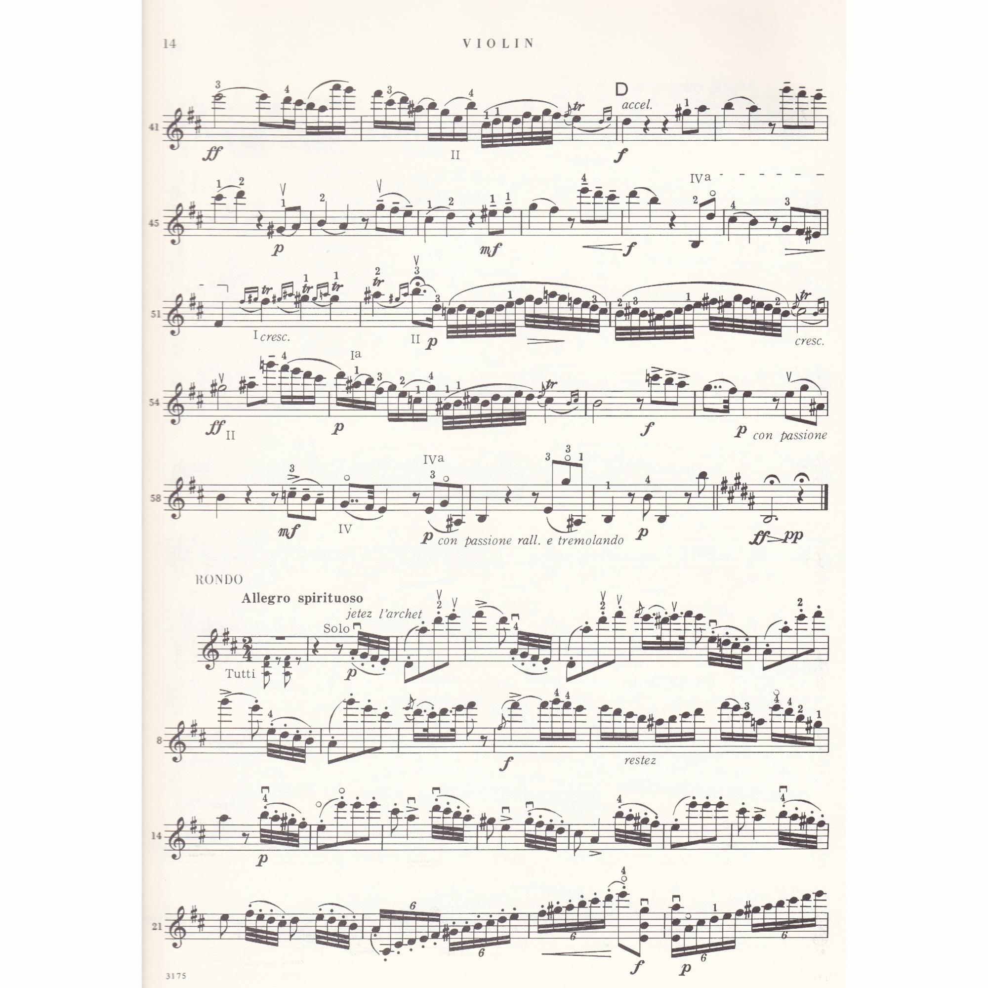 Sample: Violin Part