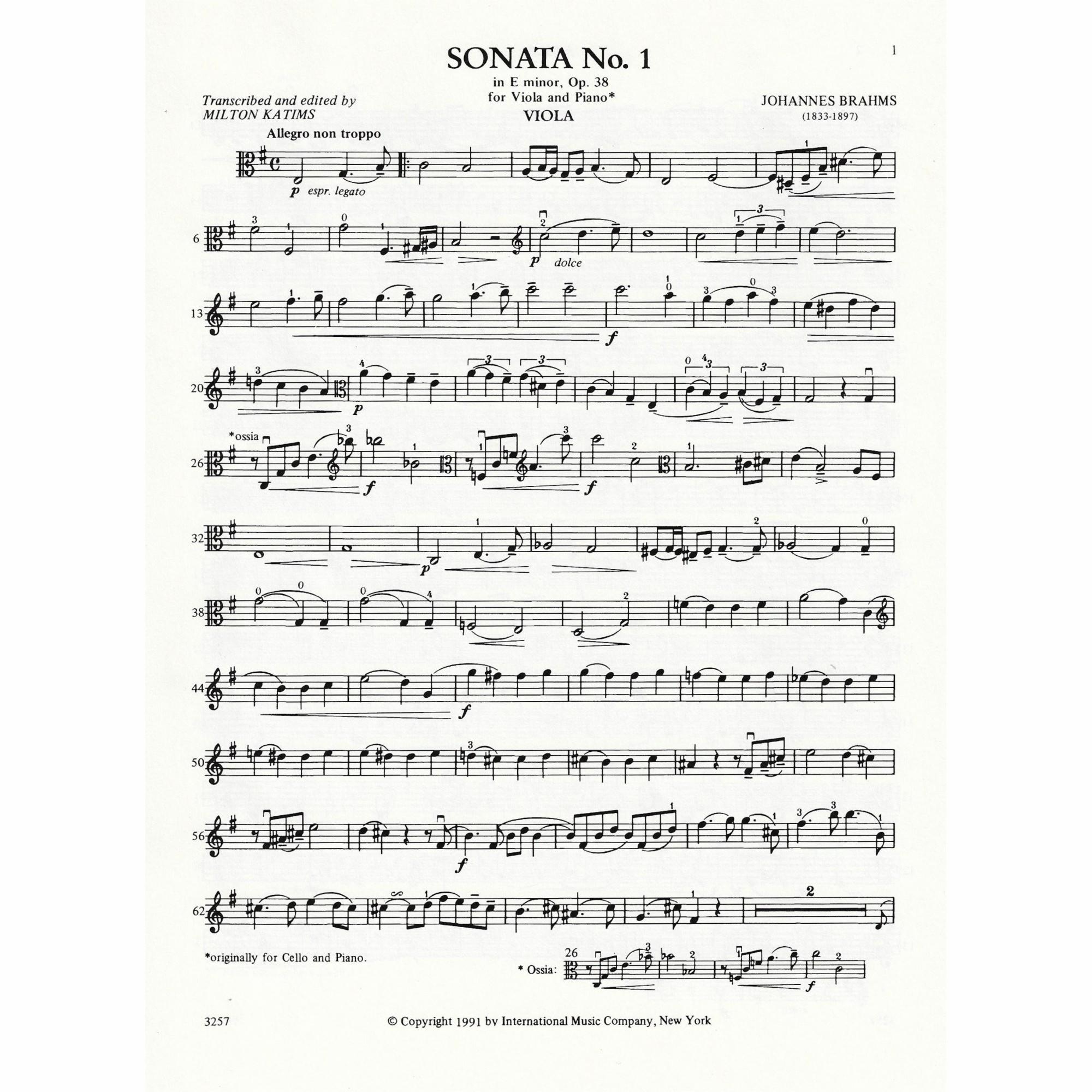 Sample: Viola Part