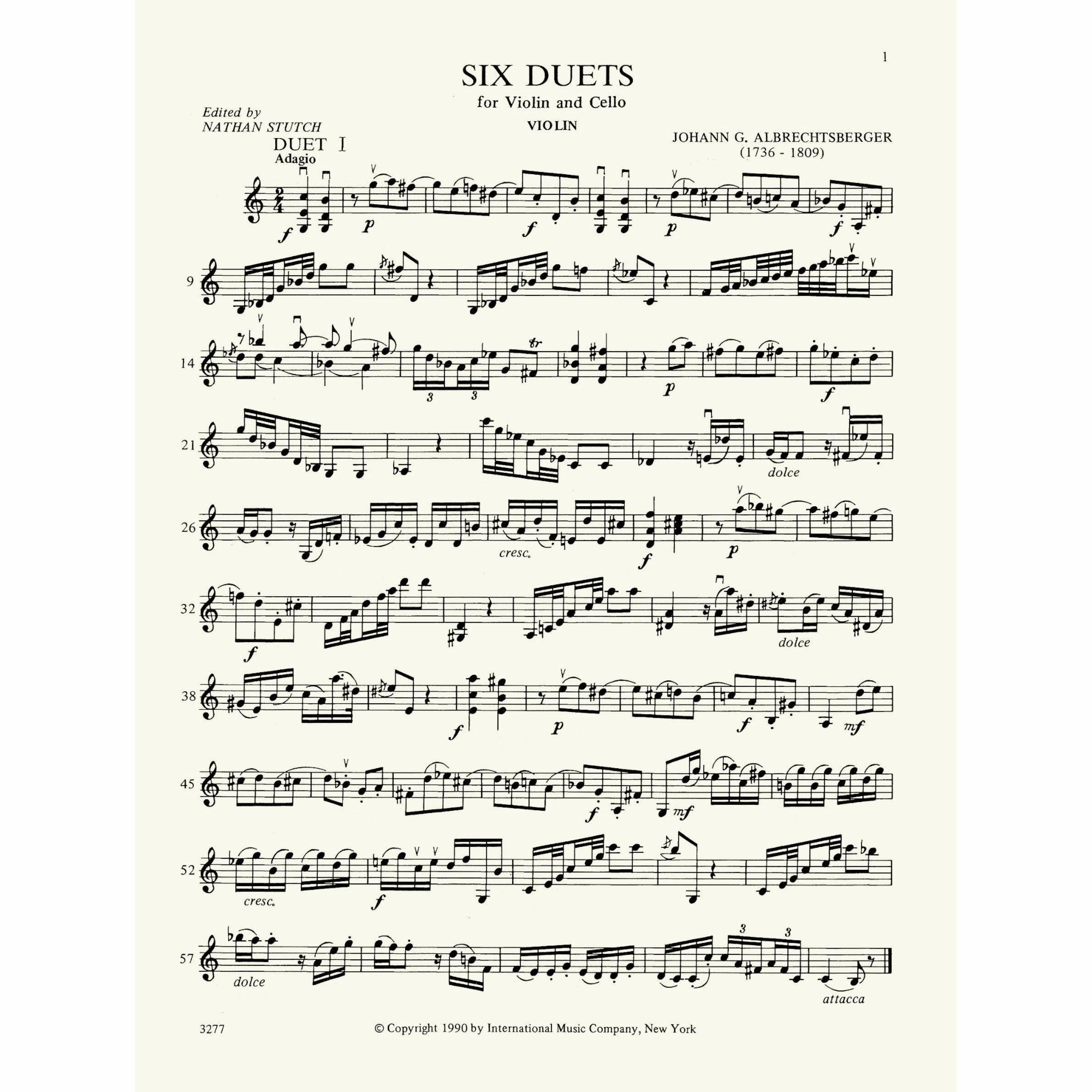 Sample: Violin (Pg. 1)