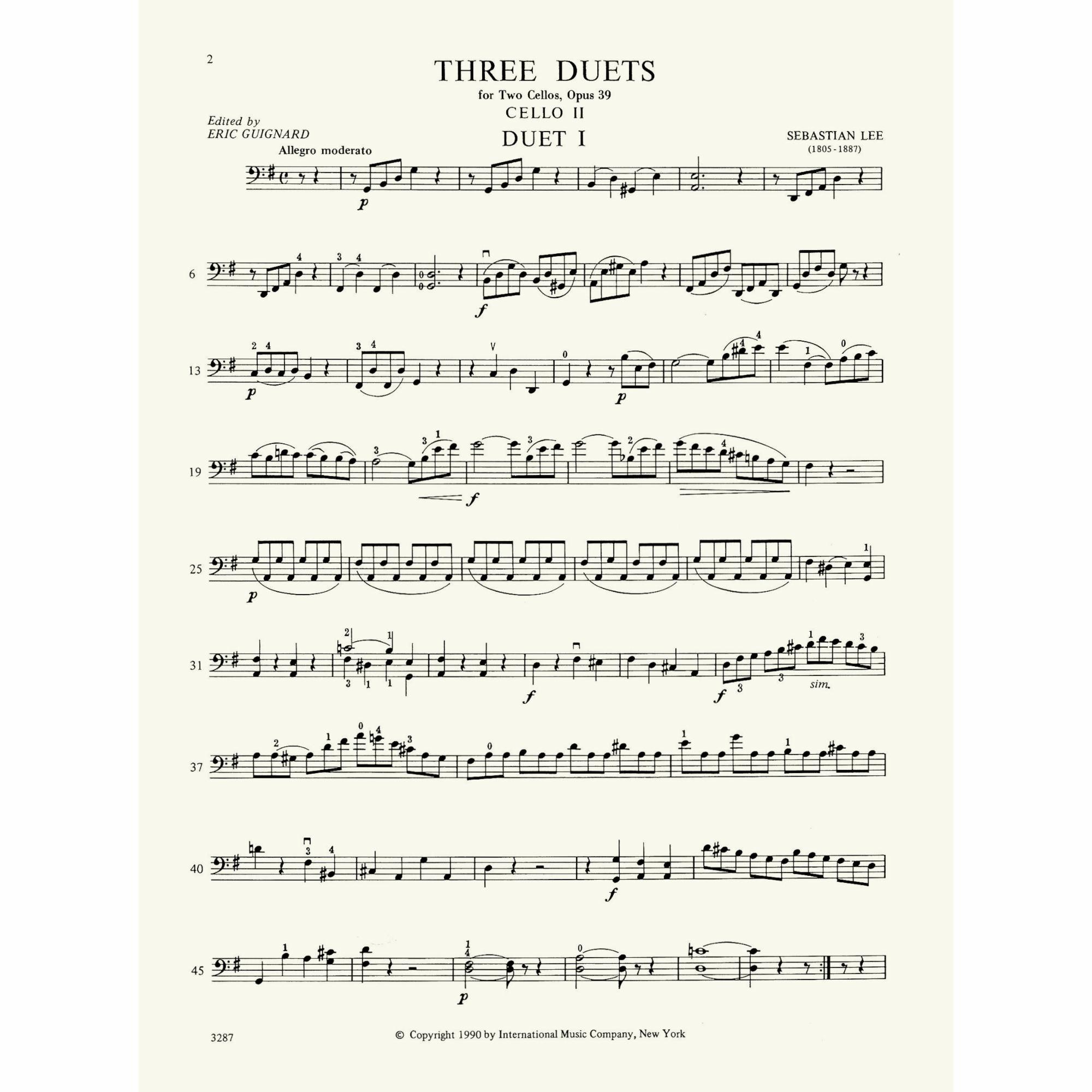 Sample: Cello II (Pg. 3)