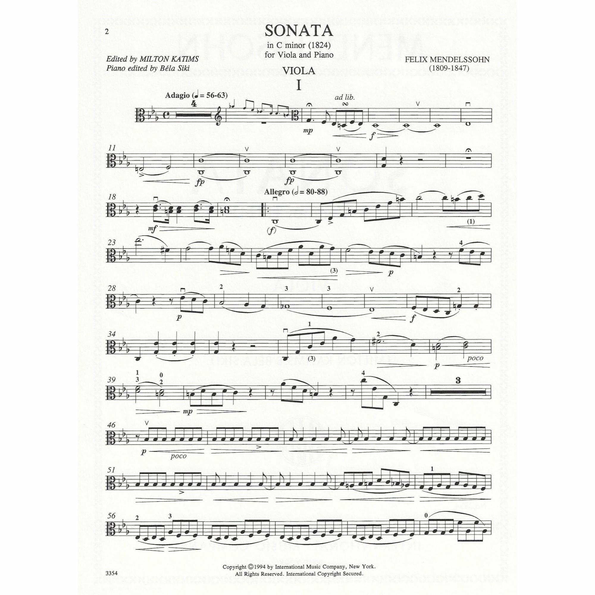 Sample: Viola Part