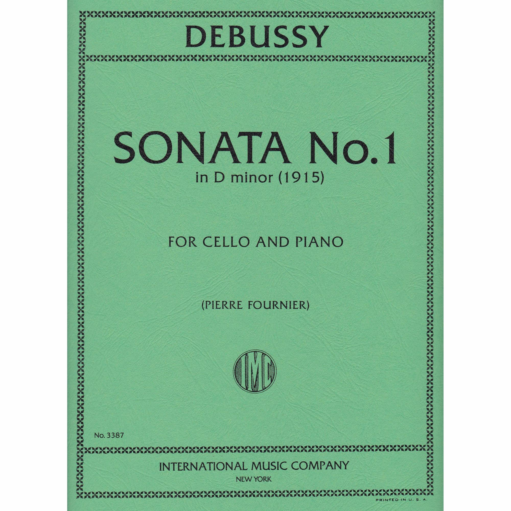 Debussy -- Sonata in D Minor for Cello and Piano