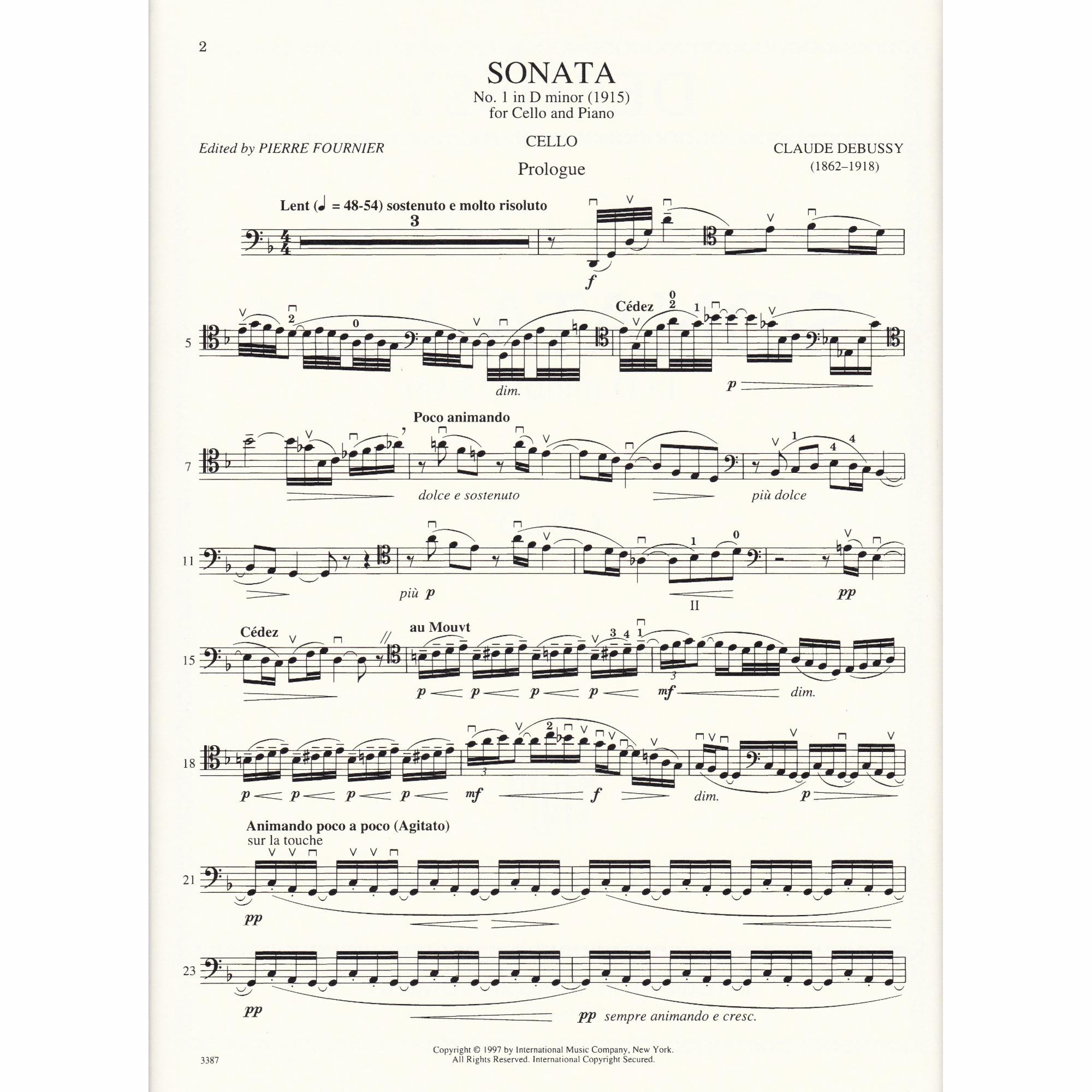 Sample: Cello Part