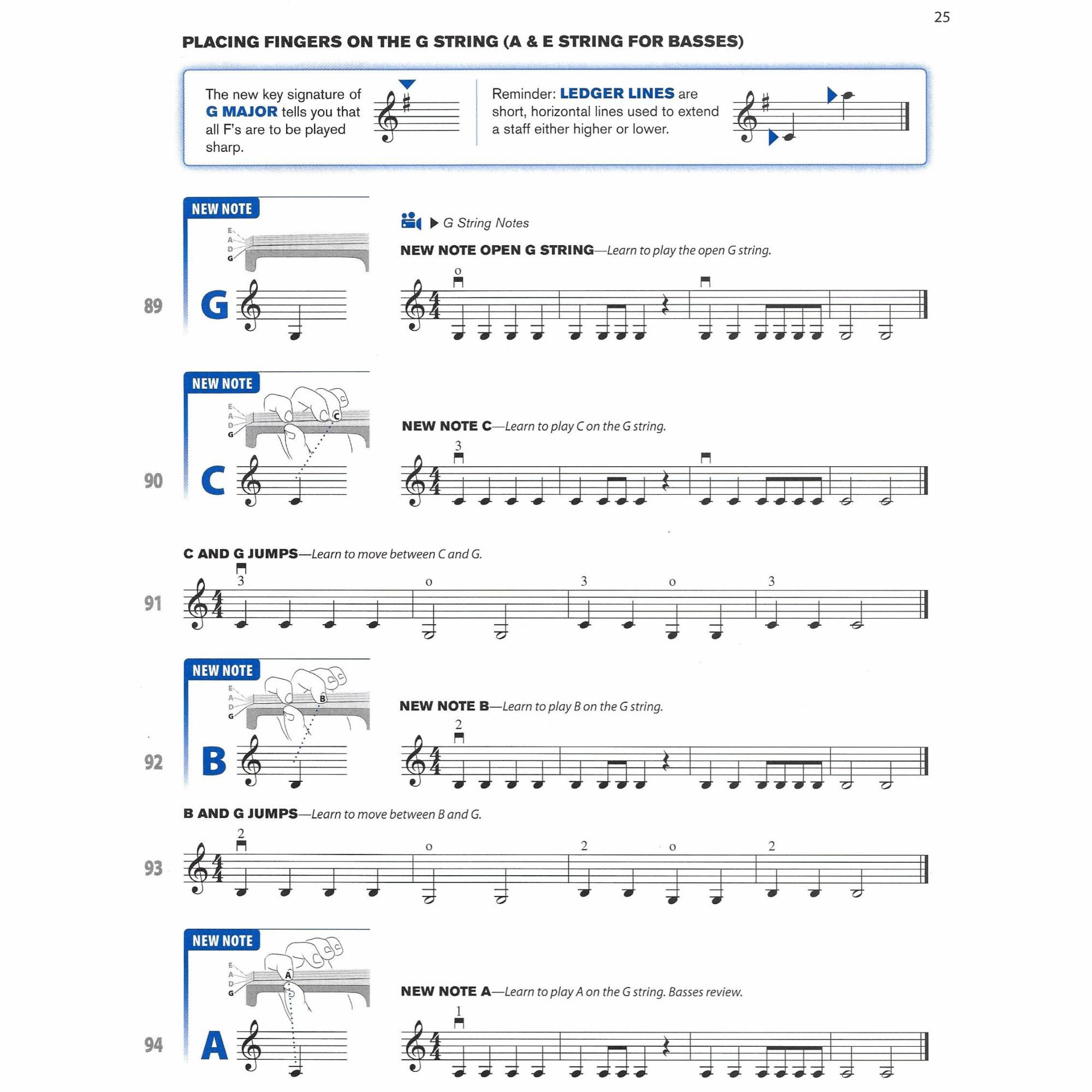 Sample: Violin (Pg. 25)