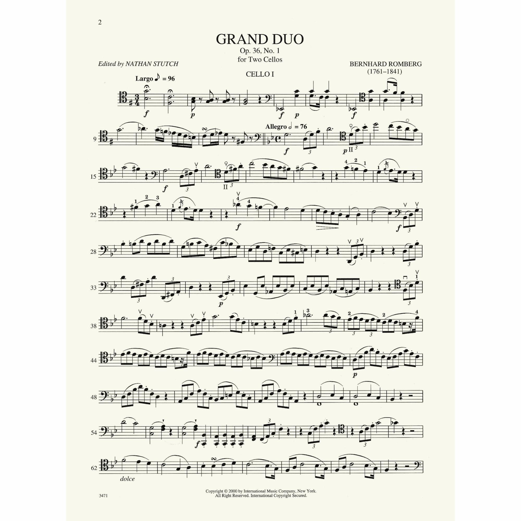 Sample: Cello I (Pg. 2)