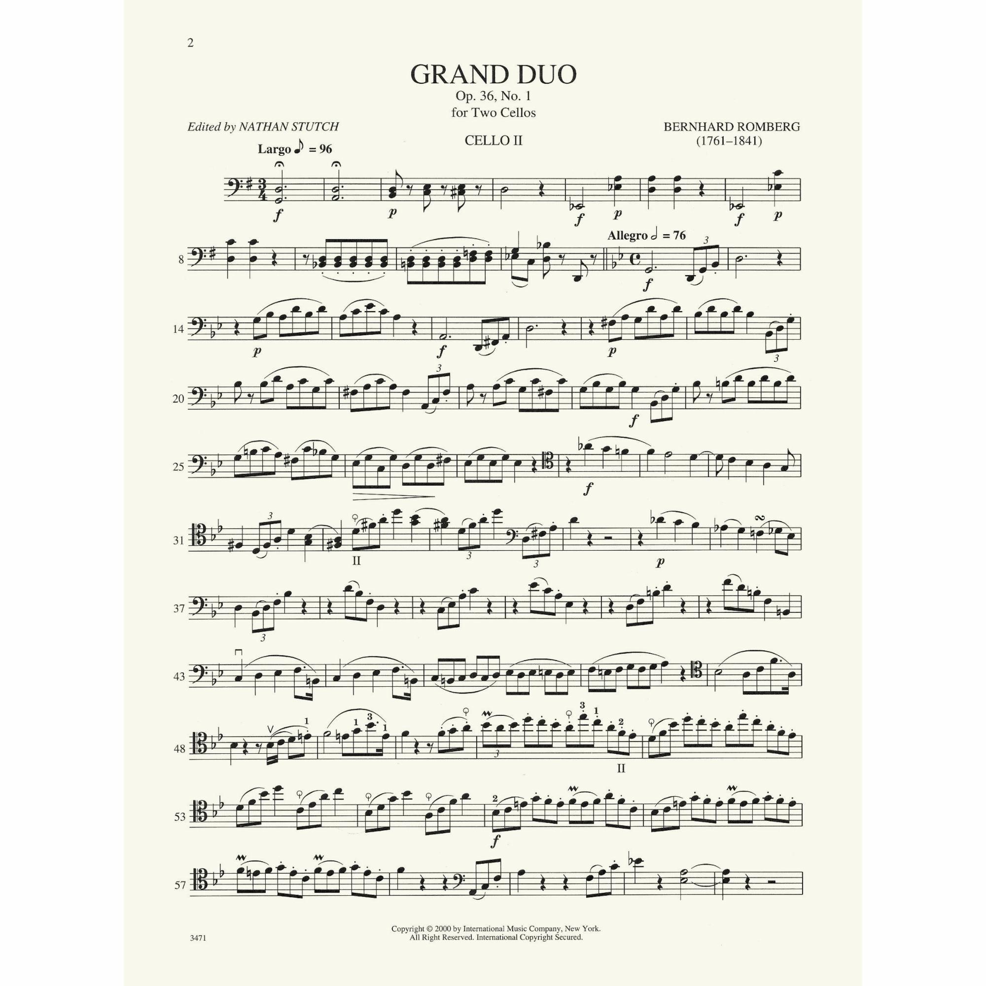 Sample: Cello II (Pg. 2)