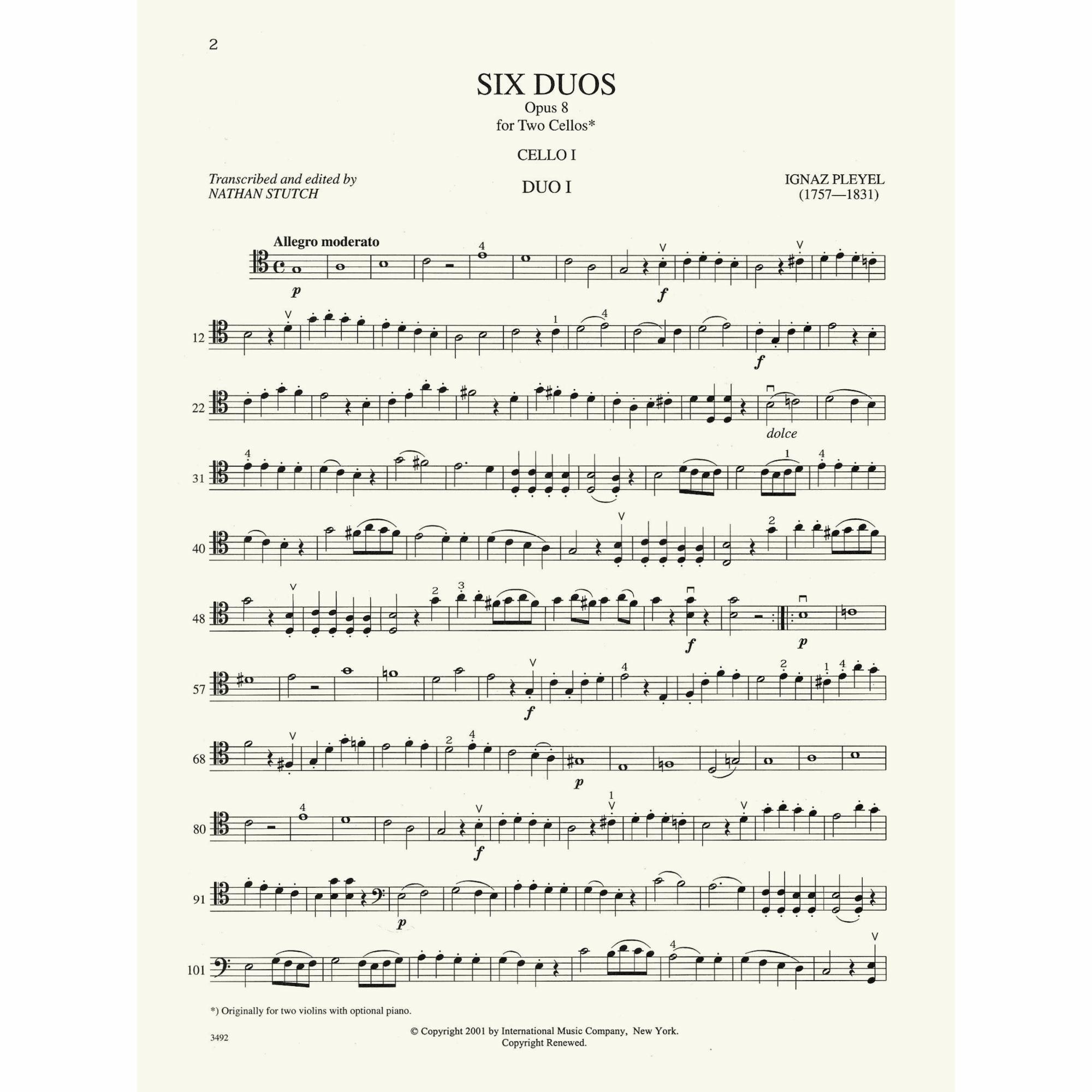 Sample: Cello I (Pg. 2)