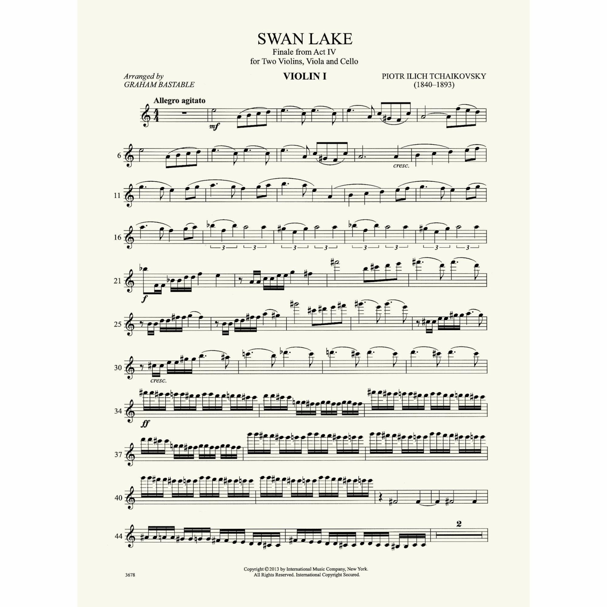 Sample: Violin I (Pg. 1)