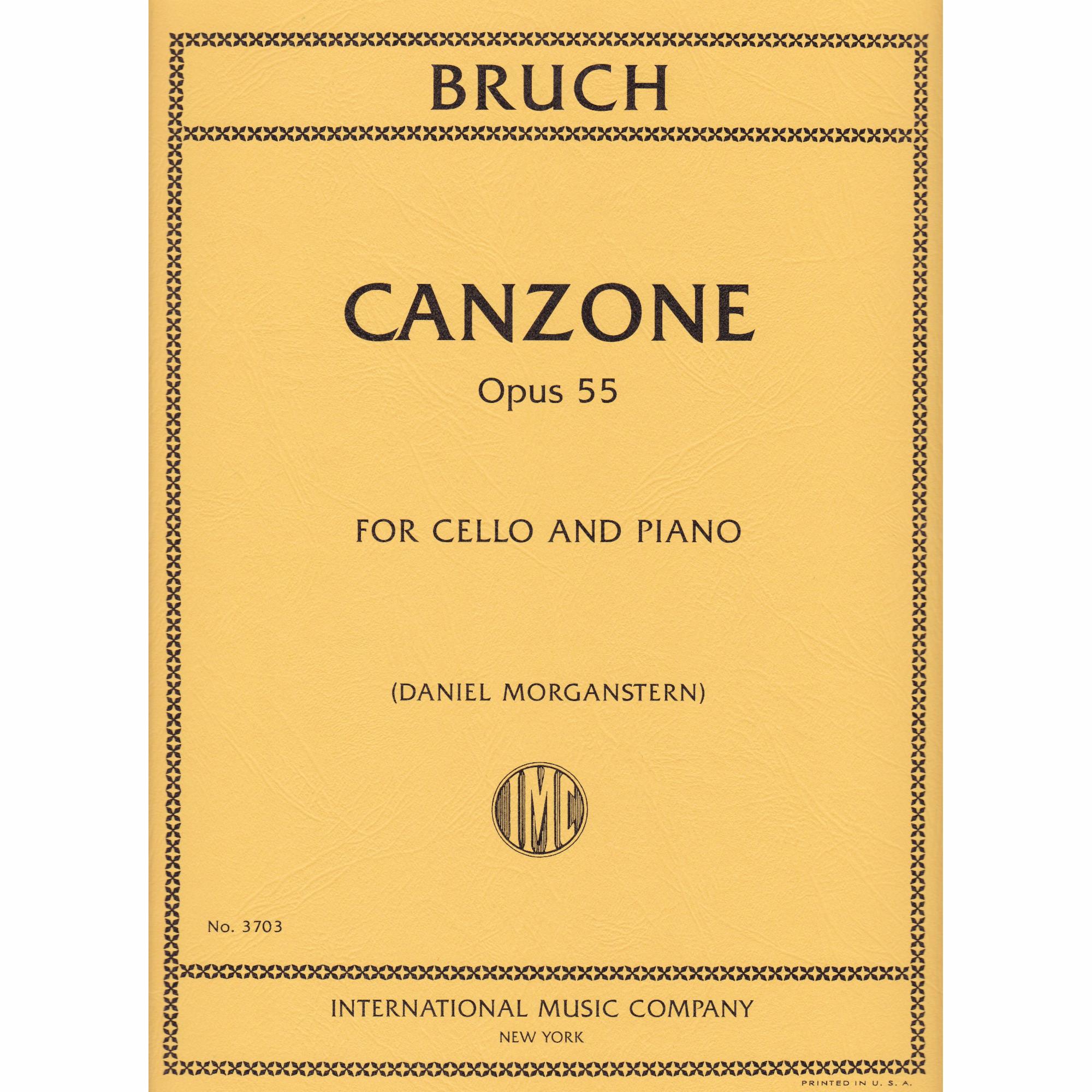 Bruch -- Canzone, Op. 85 for Cello and Piano