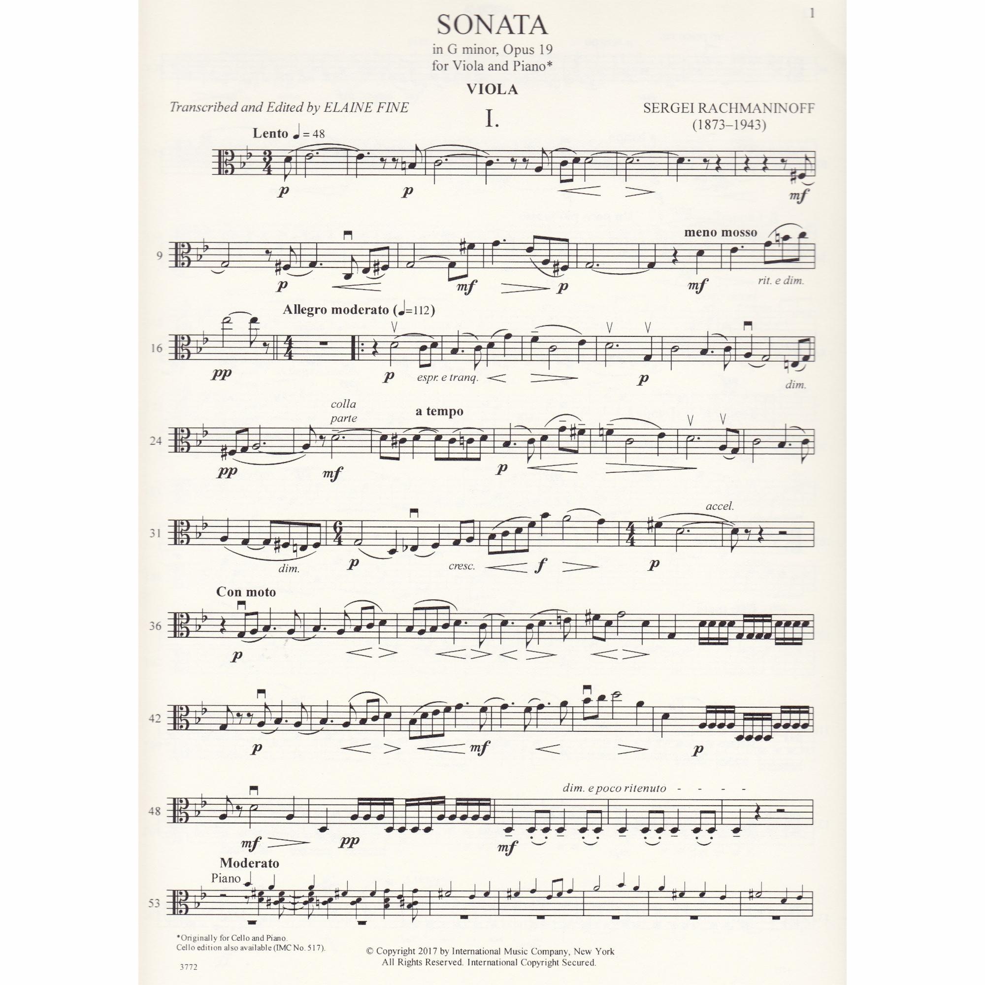 Sample: Viola Part