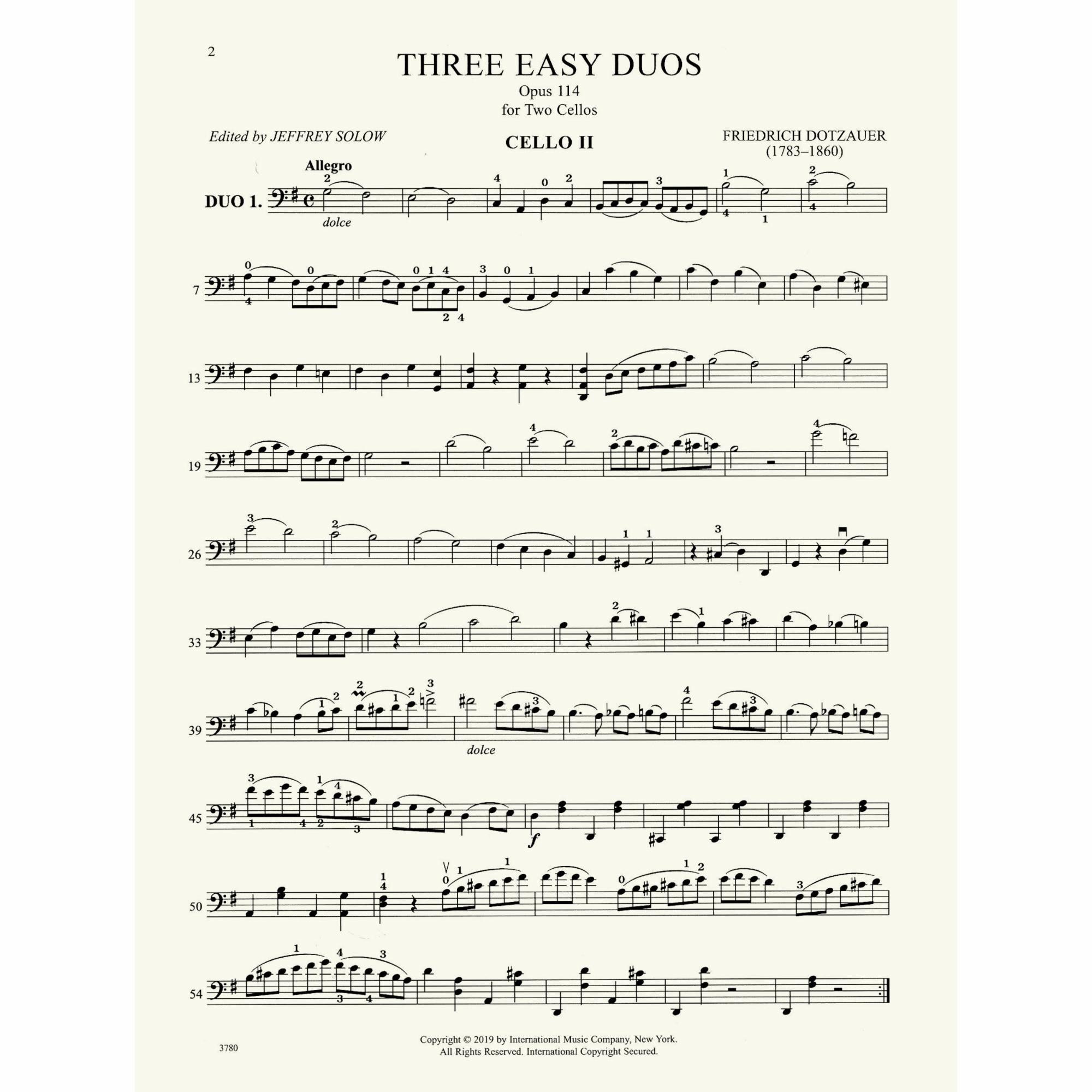 Sample: Cello II (Pg. 2)