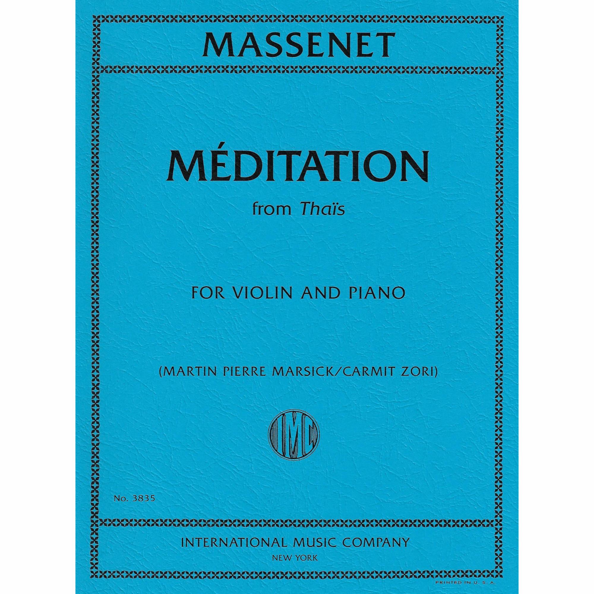 Massenet -- Meditation from Thais for Violin and Piano