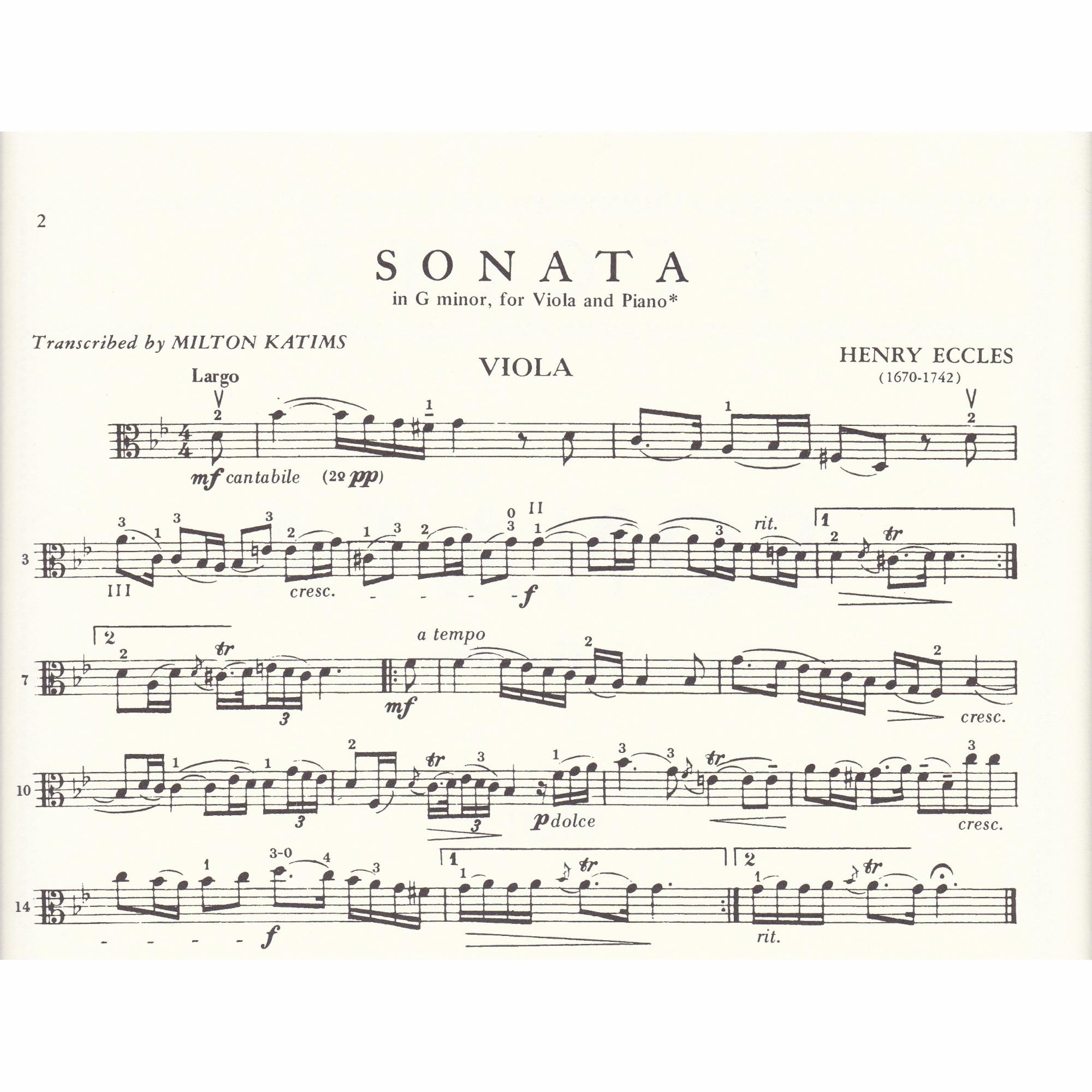 Sample: Viola Part