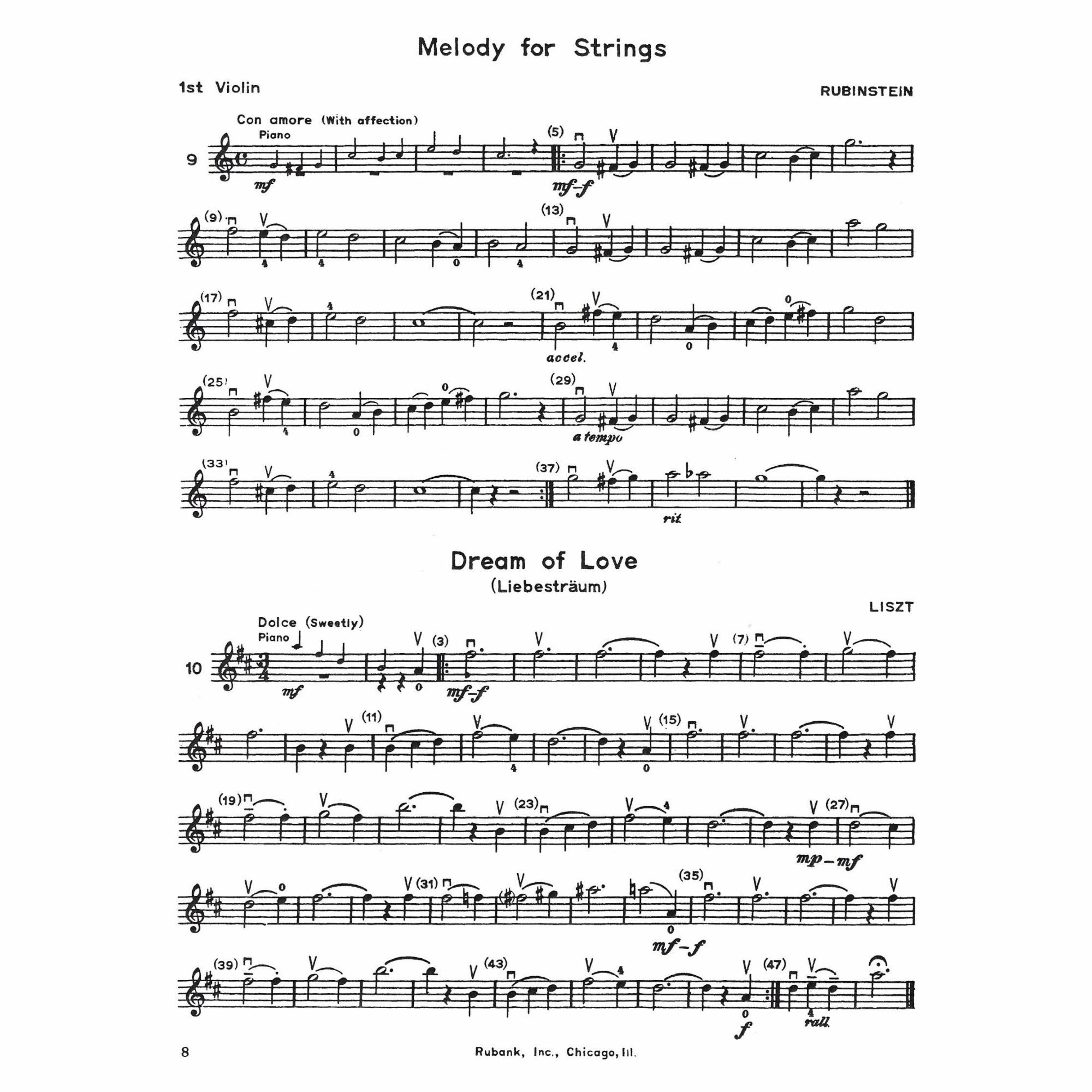 Sample: Violin I (Pg. 8)