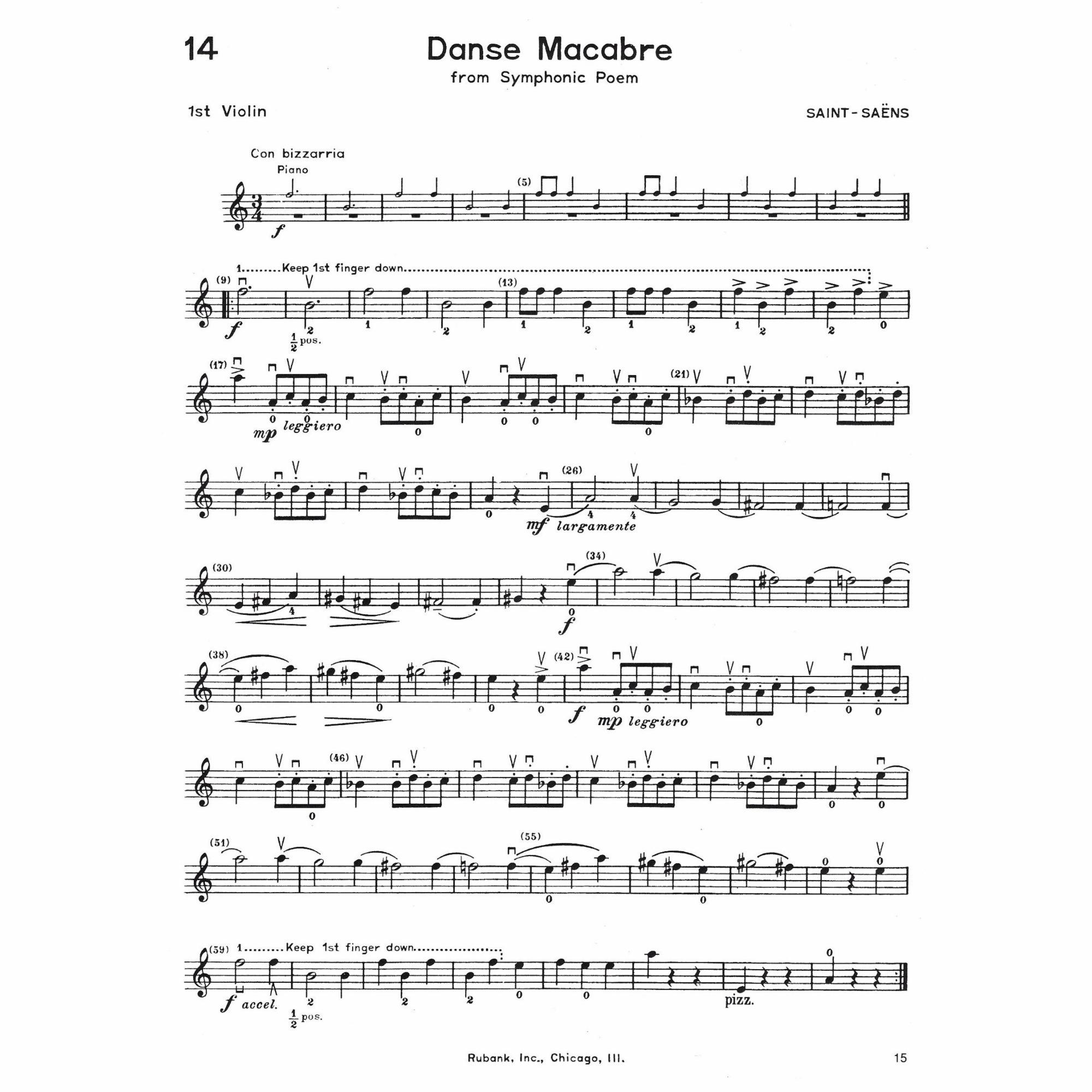 Sample: Violin I (Pg. 14)