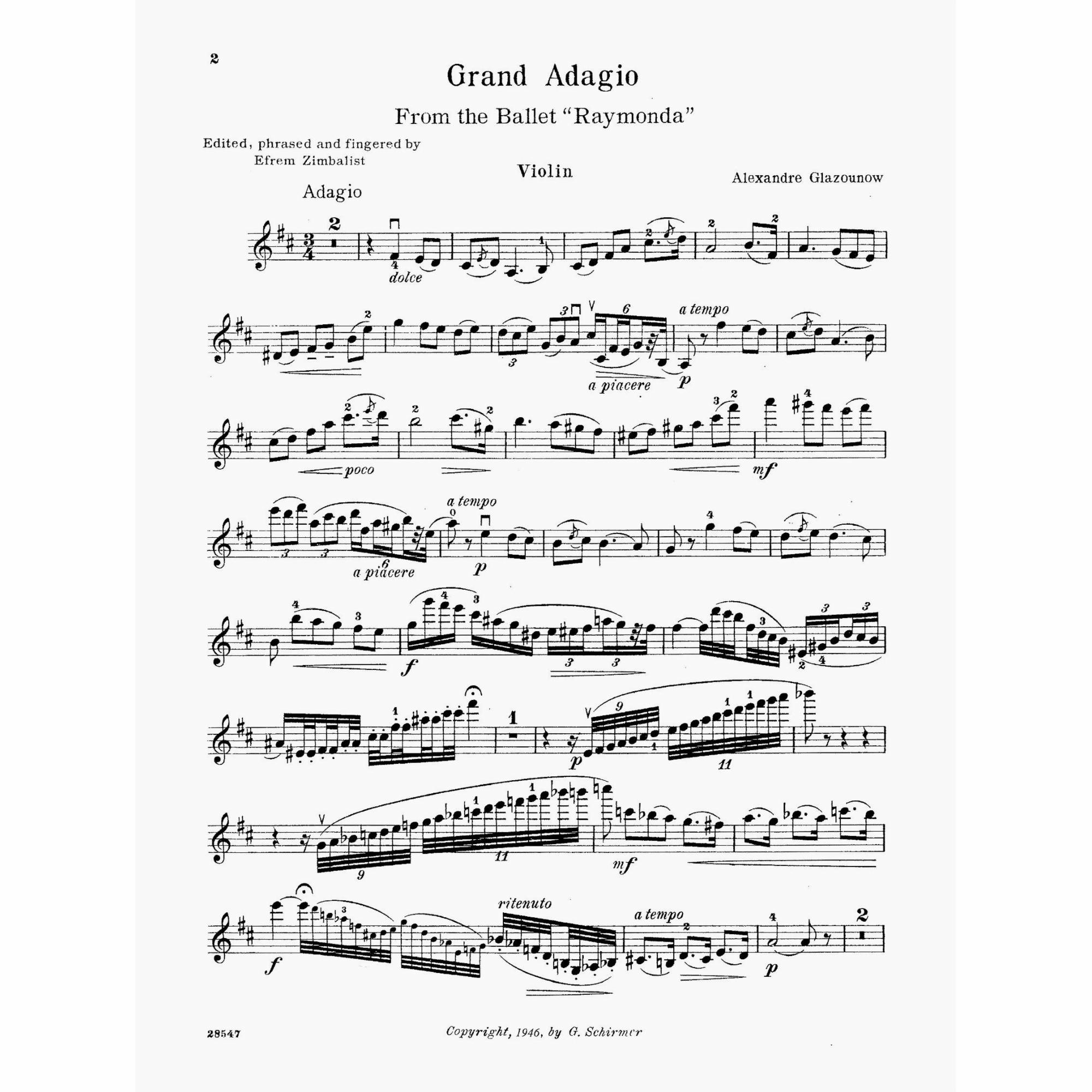 Sample: Violin Part