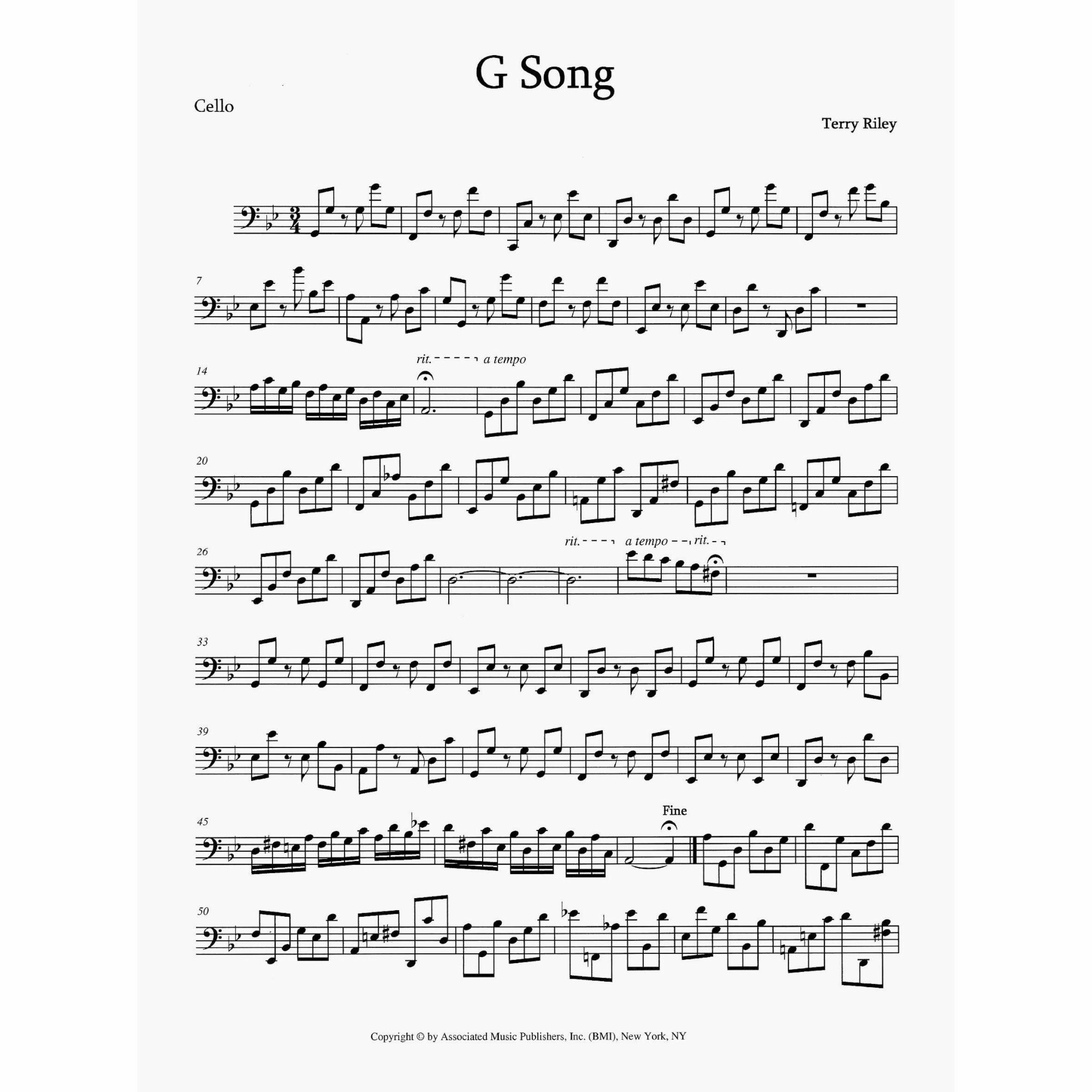 Sample: Cello Part