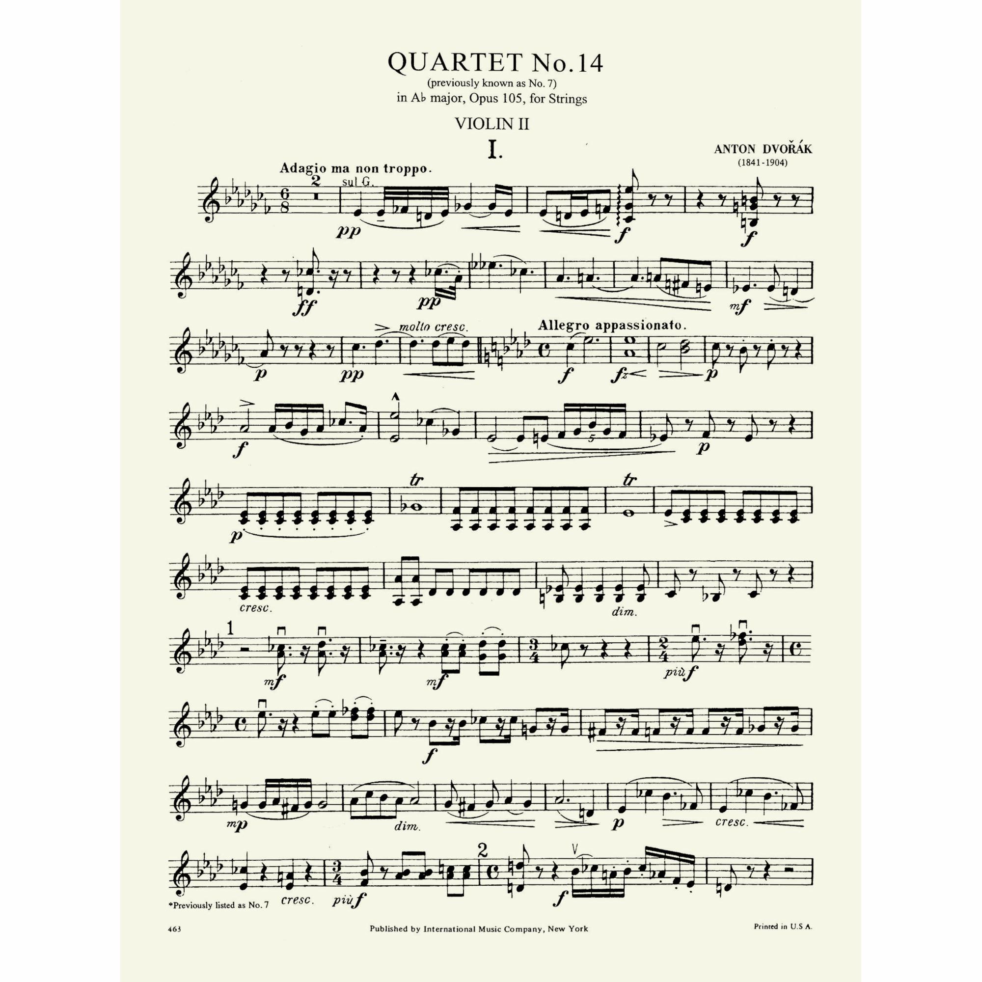 Sample: Violin II (Pg. 1)