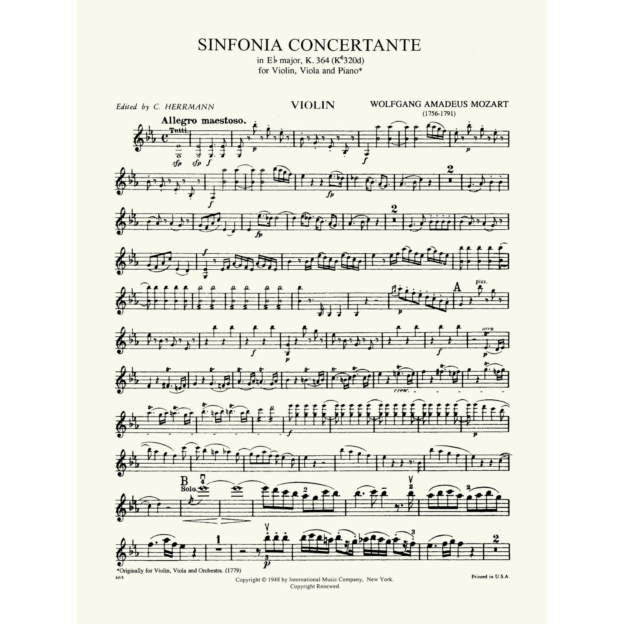 Sample: Violin (Pg. 1)