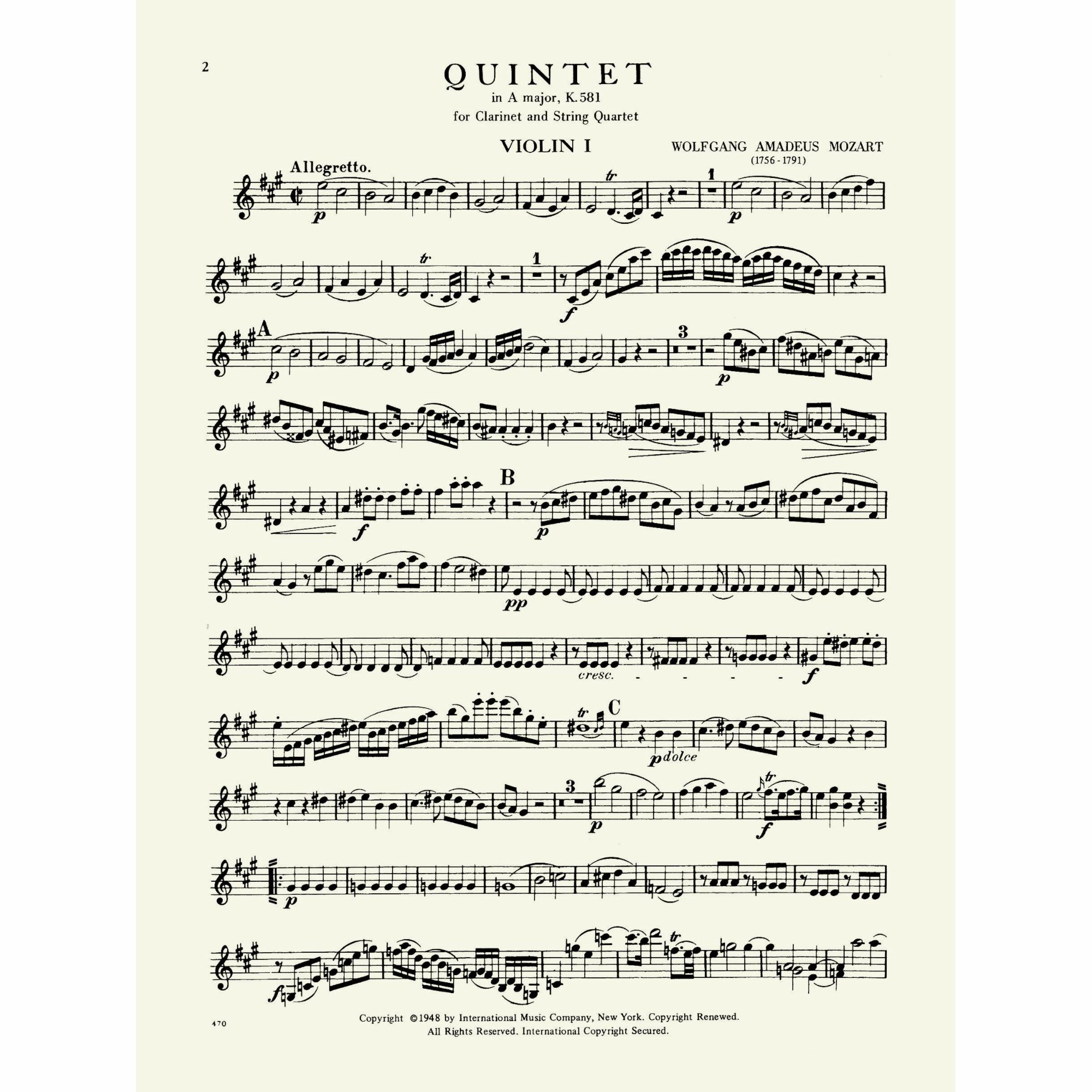 Sample: Violin I (Pg. 2)