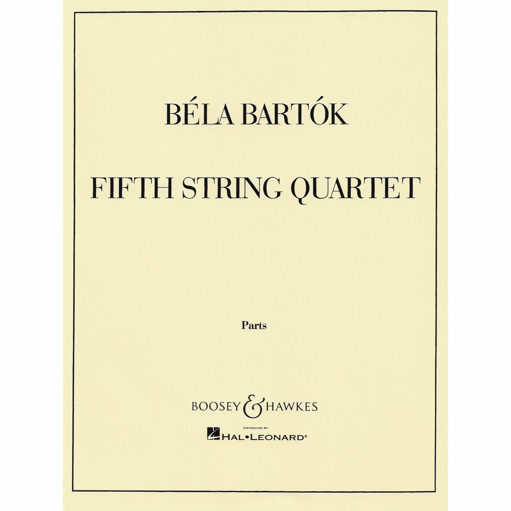 Bartok -- Fifth String Quartet