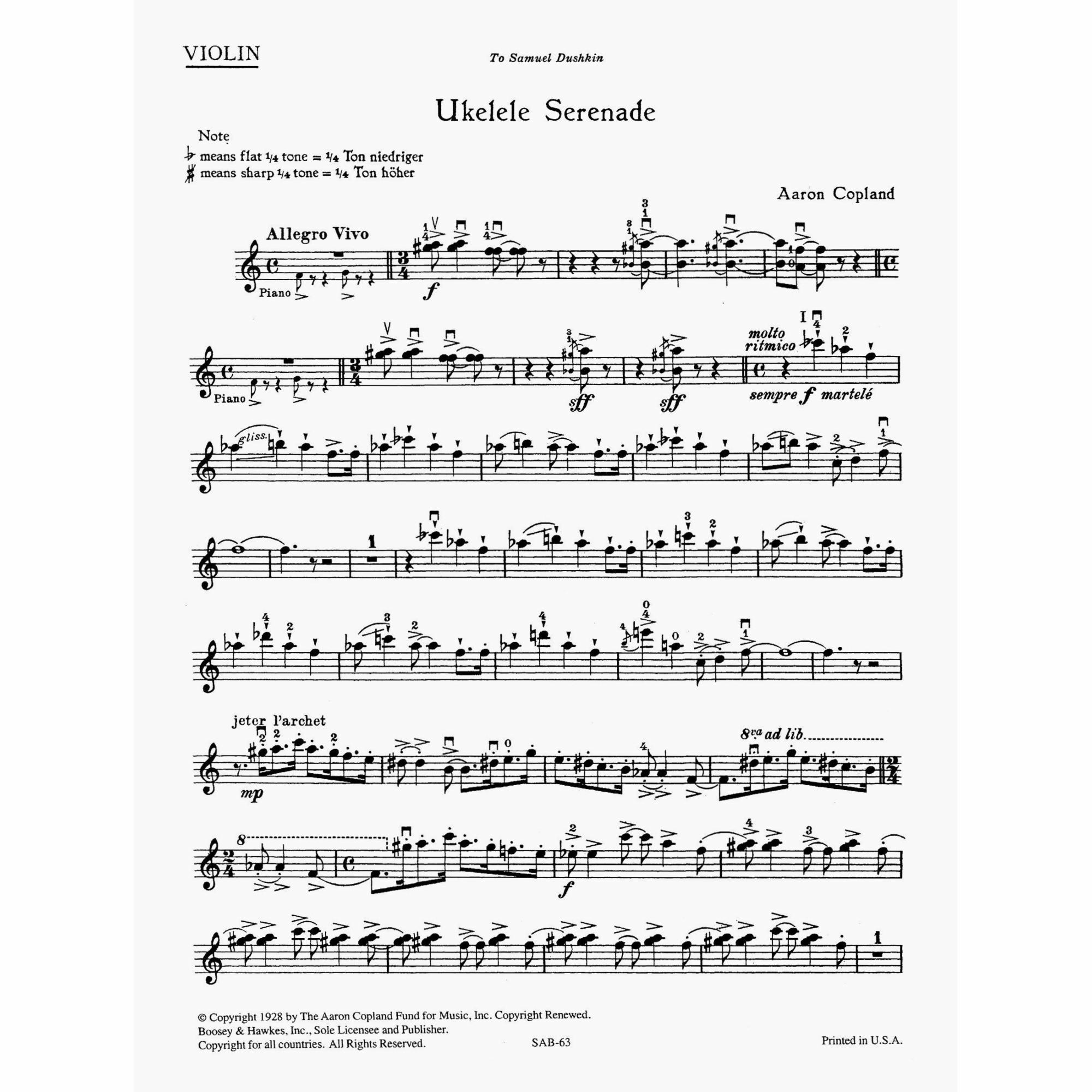 Sample: Violin (Pg. 1)