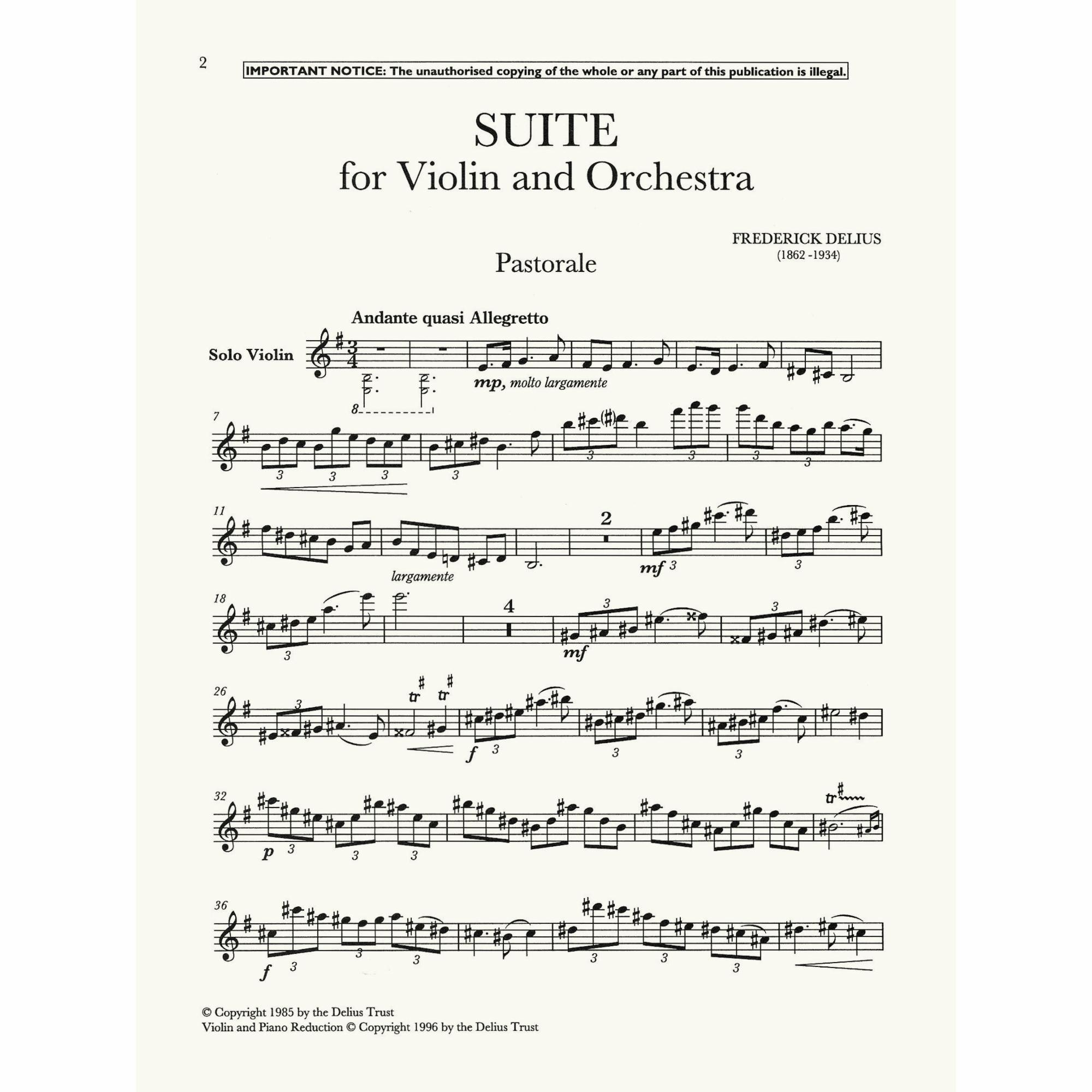 Sample: Violin Part