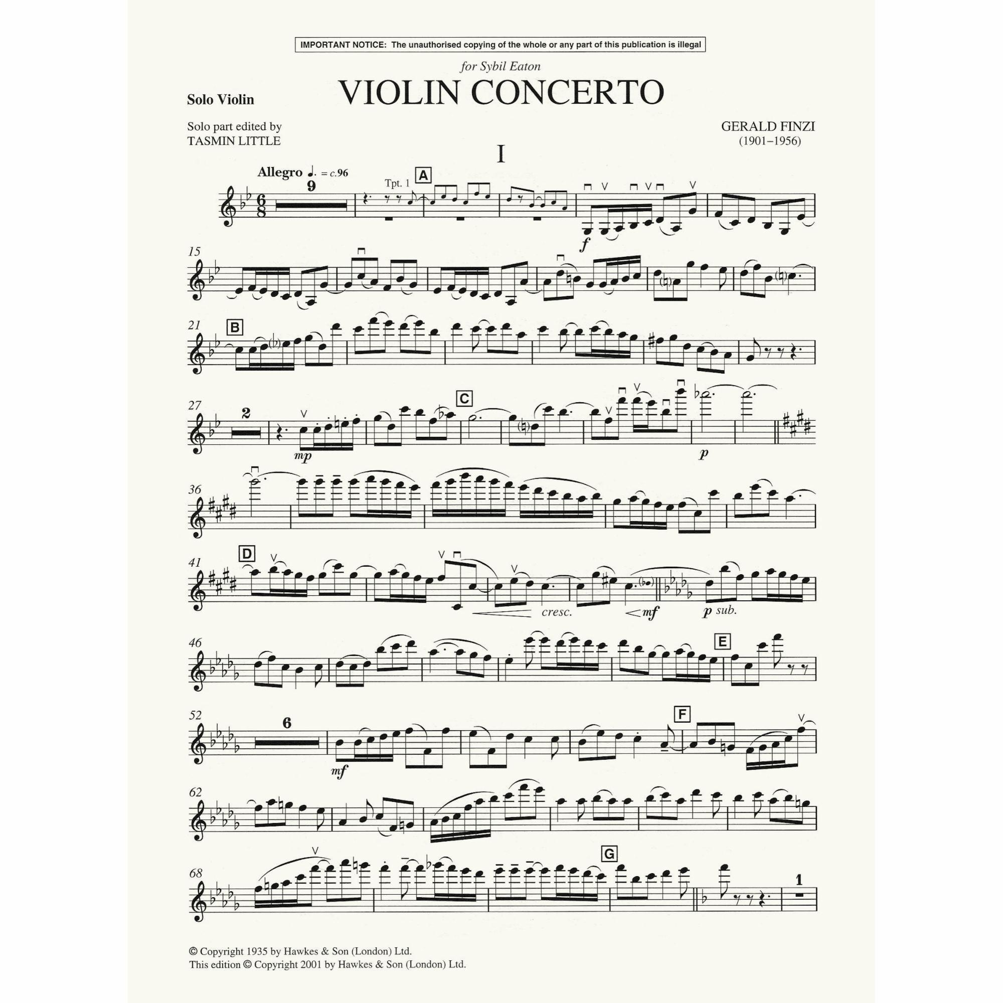 Sample: Violin Part