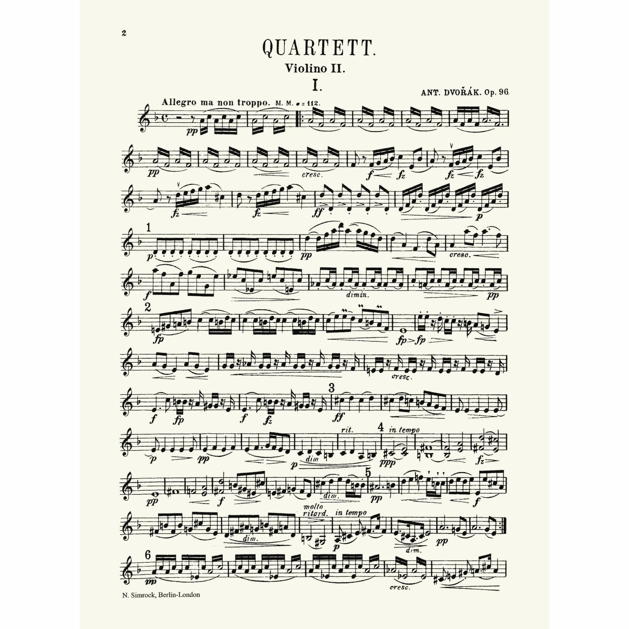 Sample: Violin II (Pg. 2)