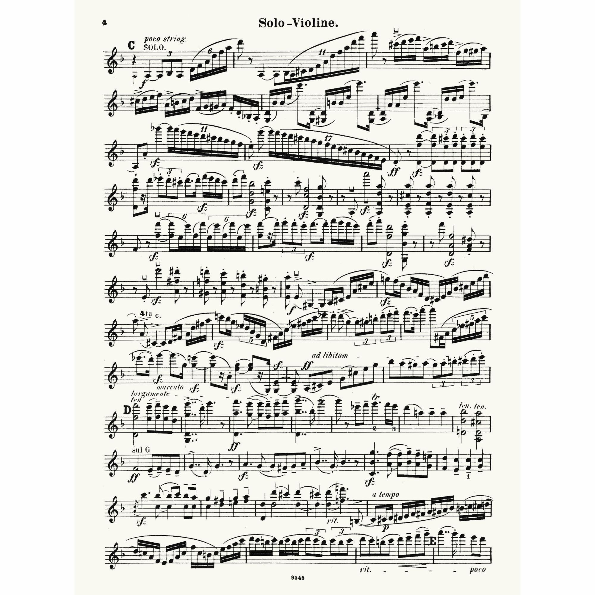 Sample: Violin Part